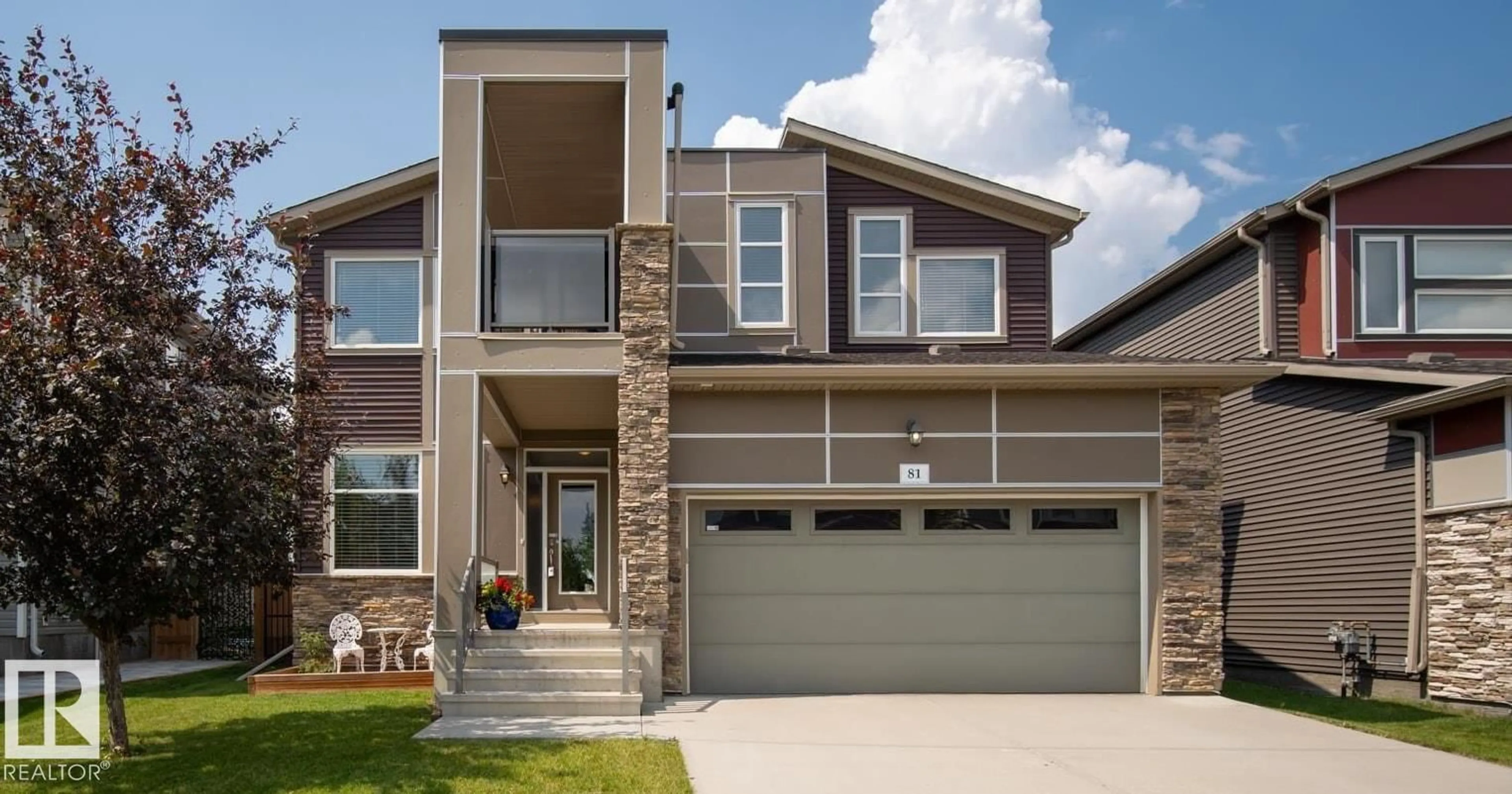Home with brick exterior material, street for 81 ROSEMOUNT BV, Beaumont Alberta T4X1Z5