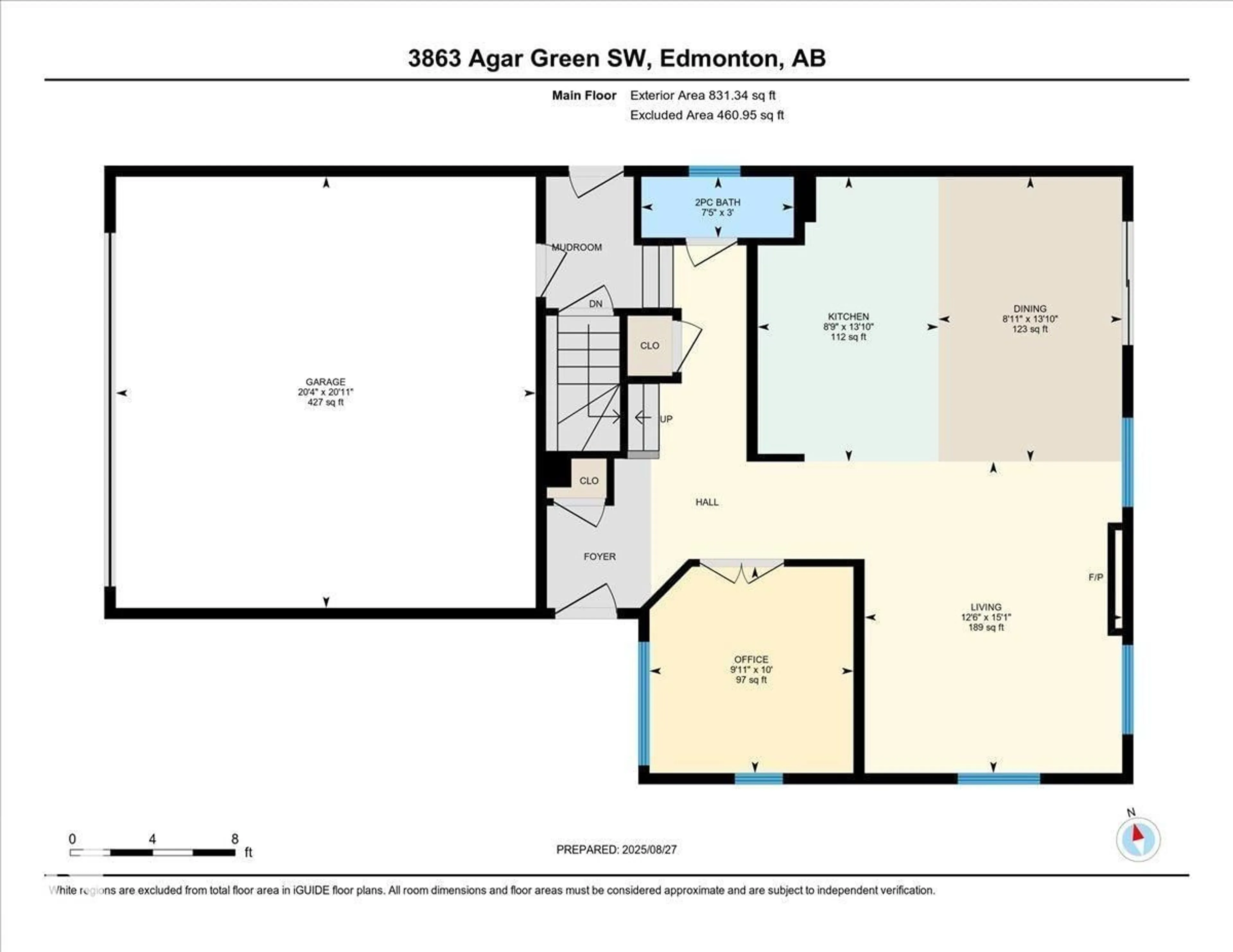 Floor plan for 3863 AGAR GREEN GR SW, Edmonton Alberta T6W0W9