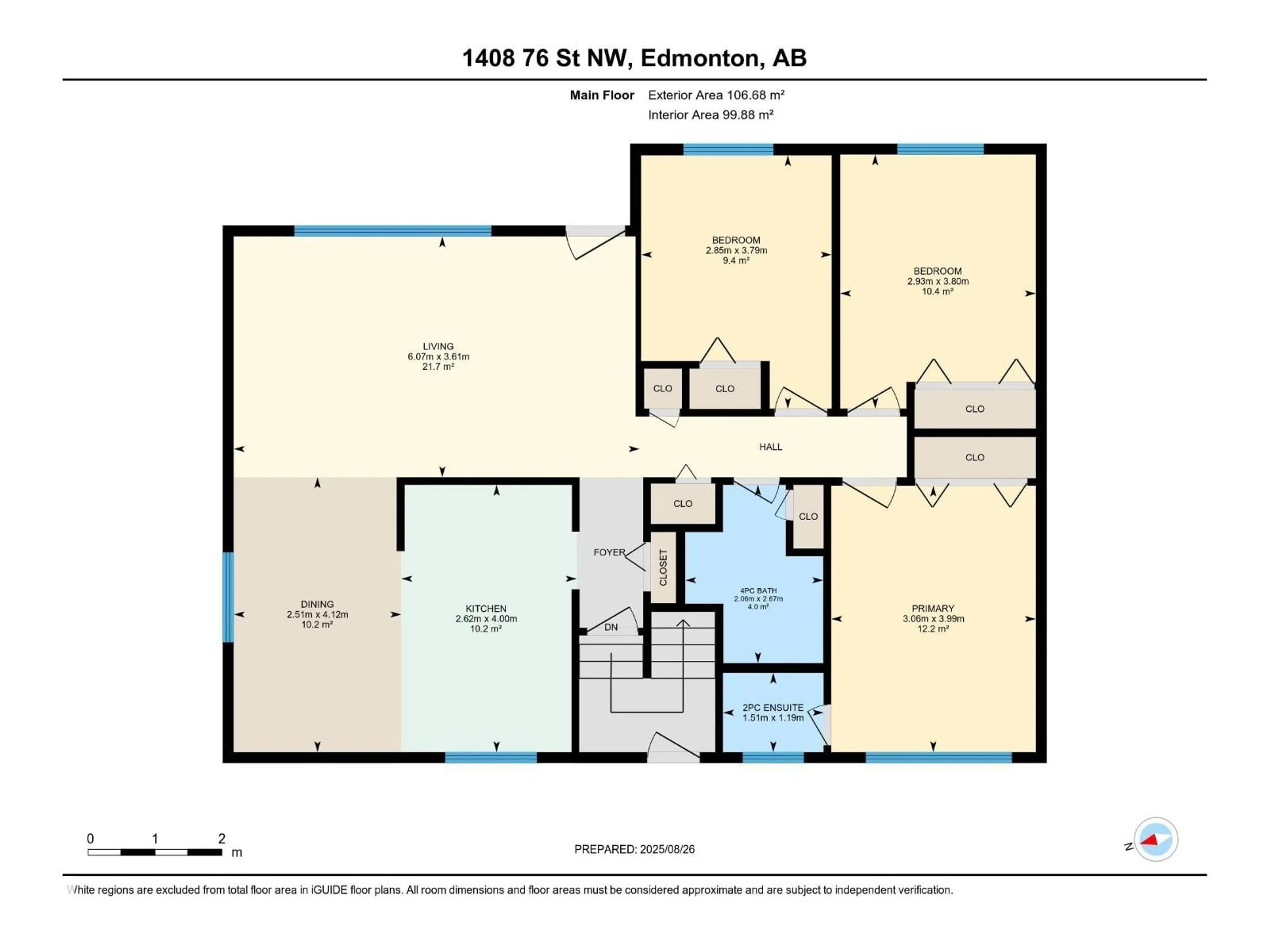 Floor plan for 1408 76 ST, Edmonton Alberta T6K2R9