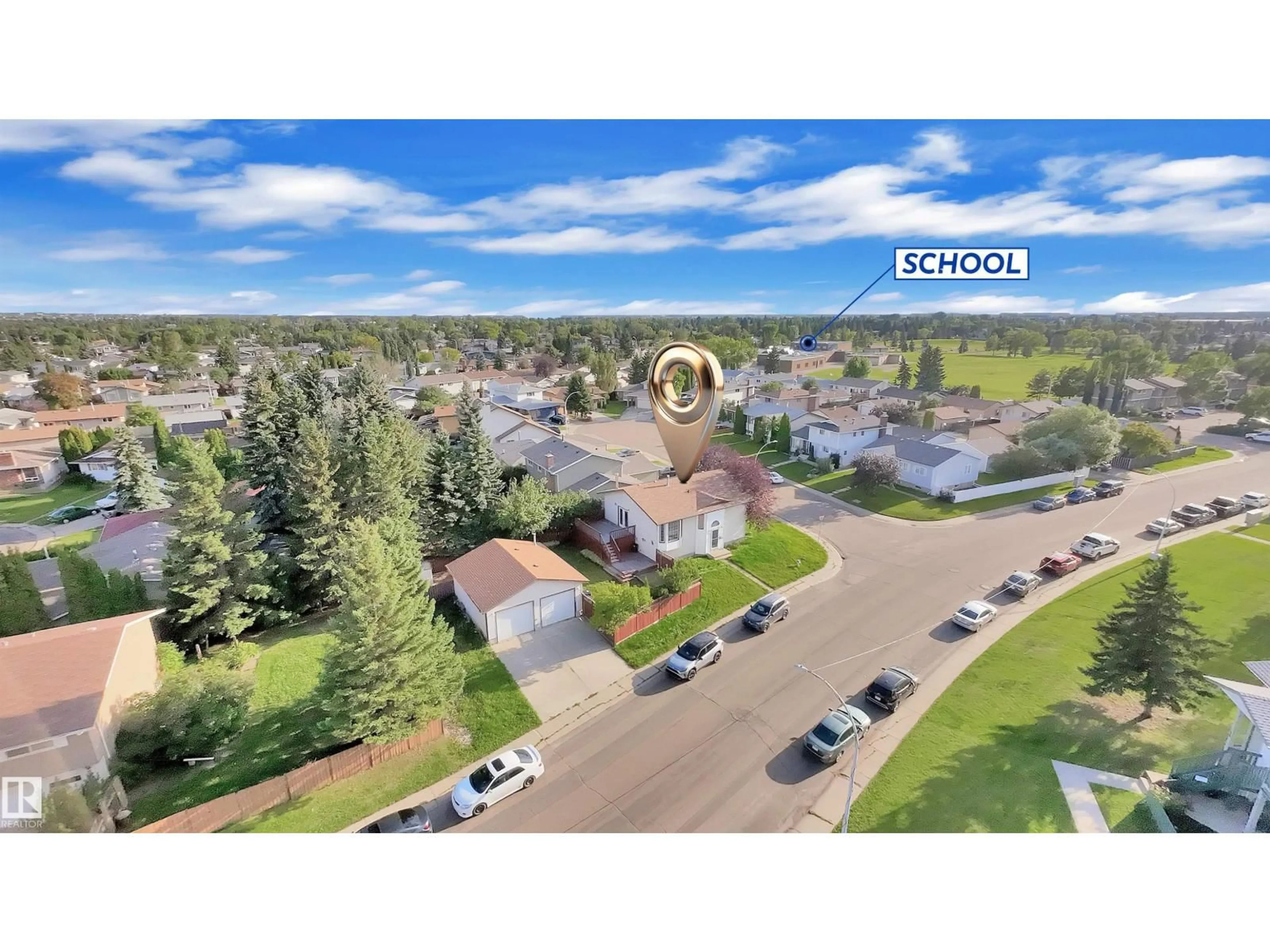 A pic from outside/outdoor area/front of a property/back of a property/a pic from drone, street for 7853 26 AV, Edmonton Alberta T6K3S7