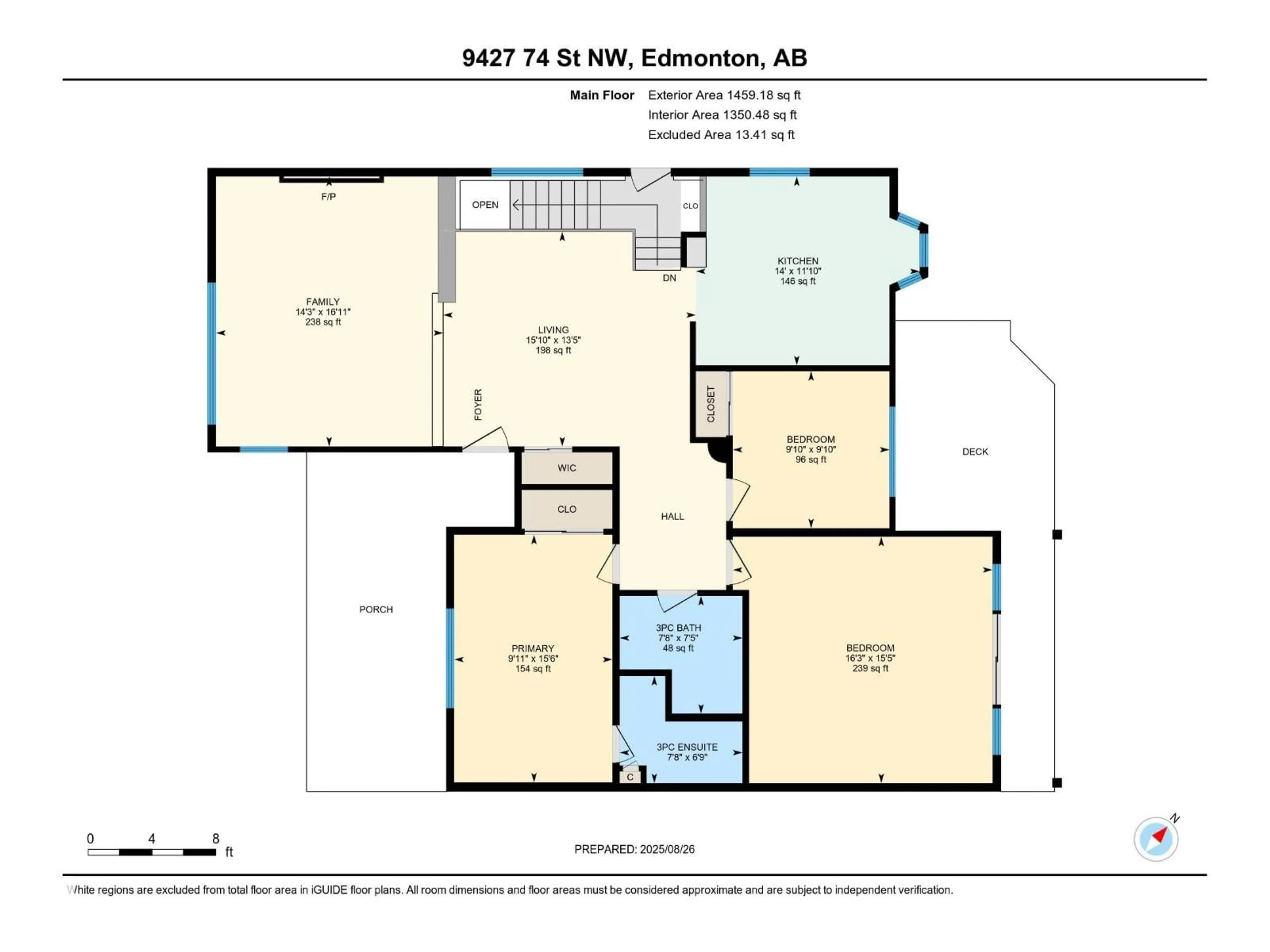 Floor plan for 9427 74 ST, Edmonton Alberta T6B2B5