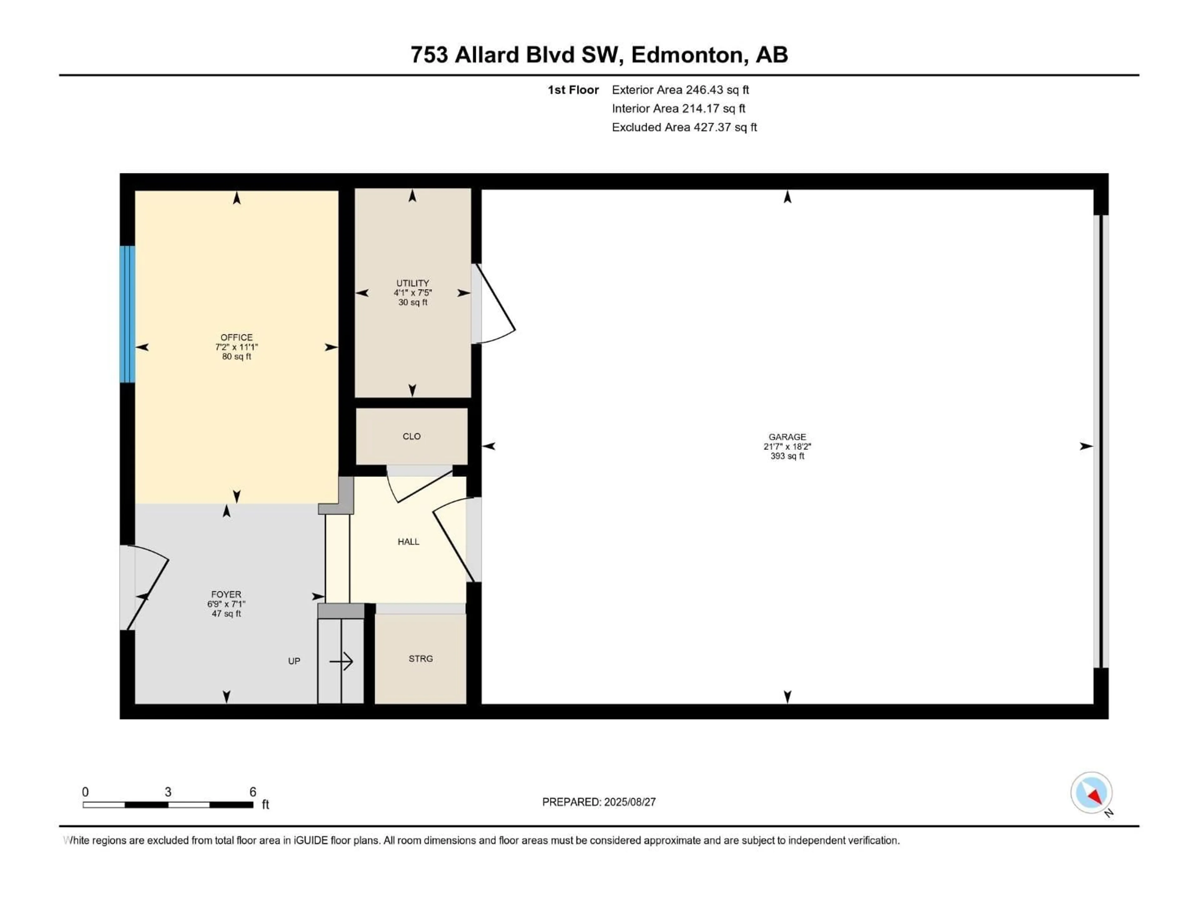 Floor plan for 753 ALLARD BV, Edmonton Alberta T6W3W5