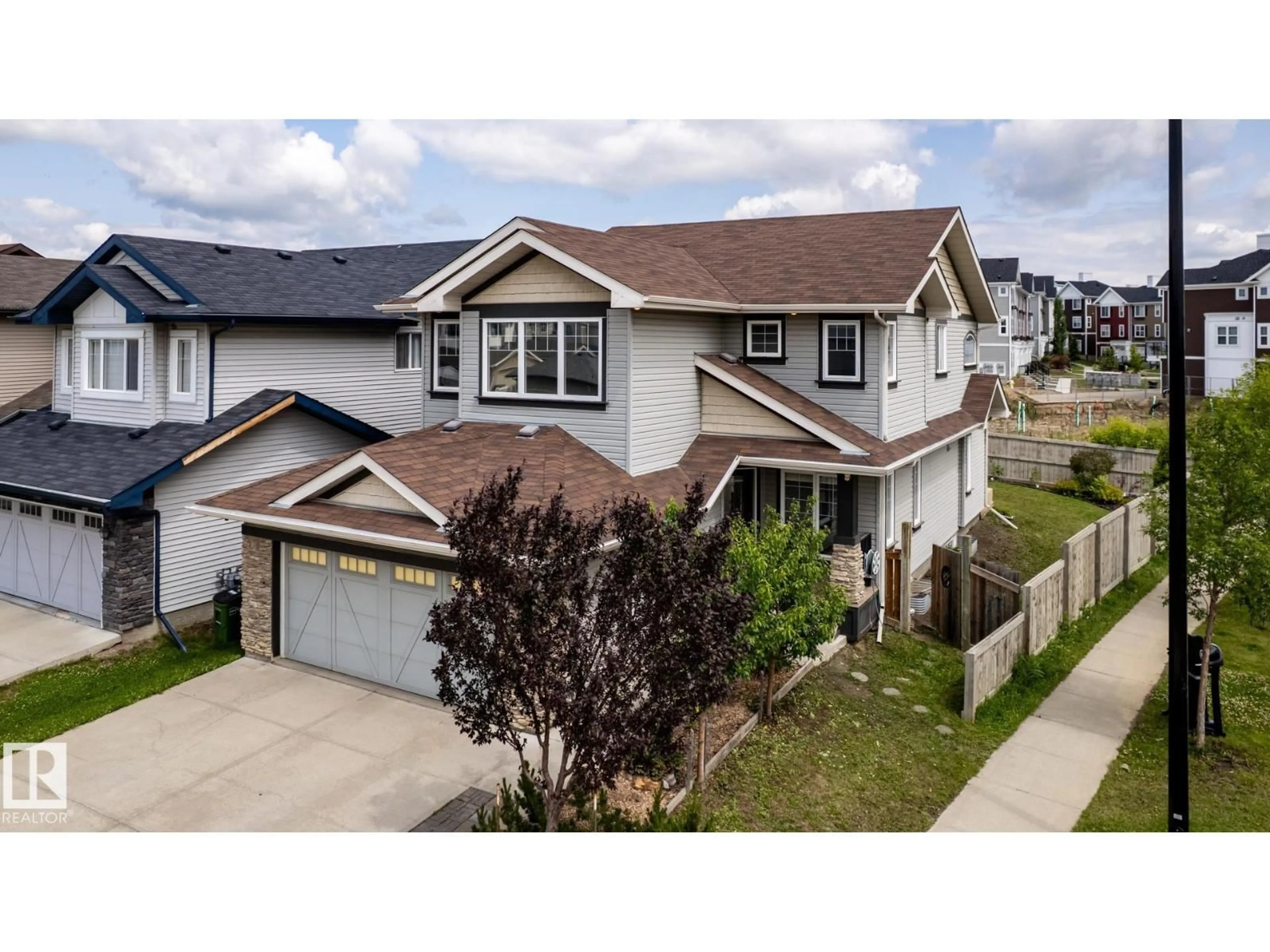 A pic from outside/outdoor area/front of a property/back of a property/a pic from drone, street for 18003 77 ST, Edmonton Alberta T5Z0L1