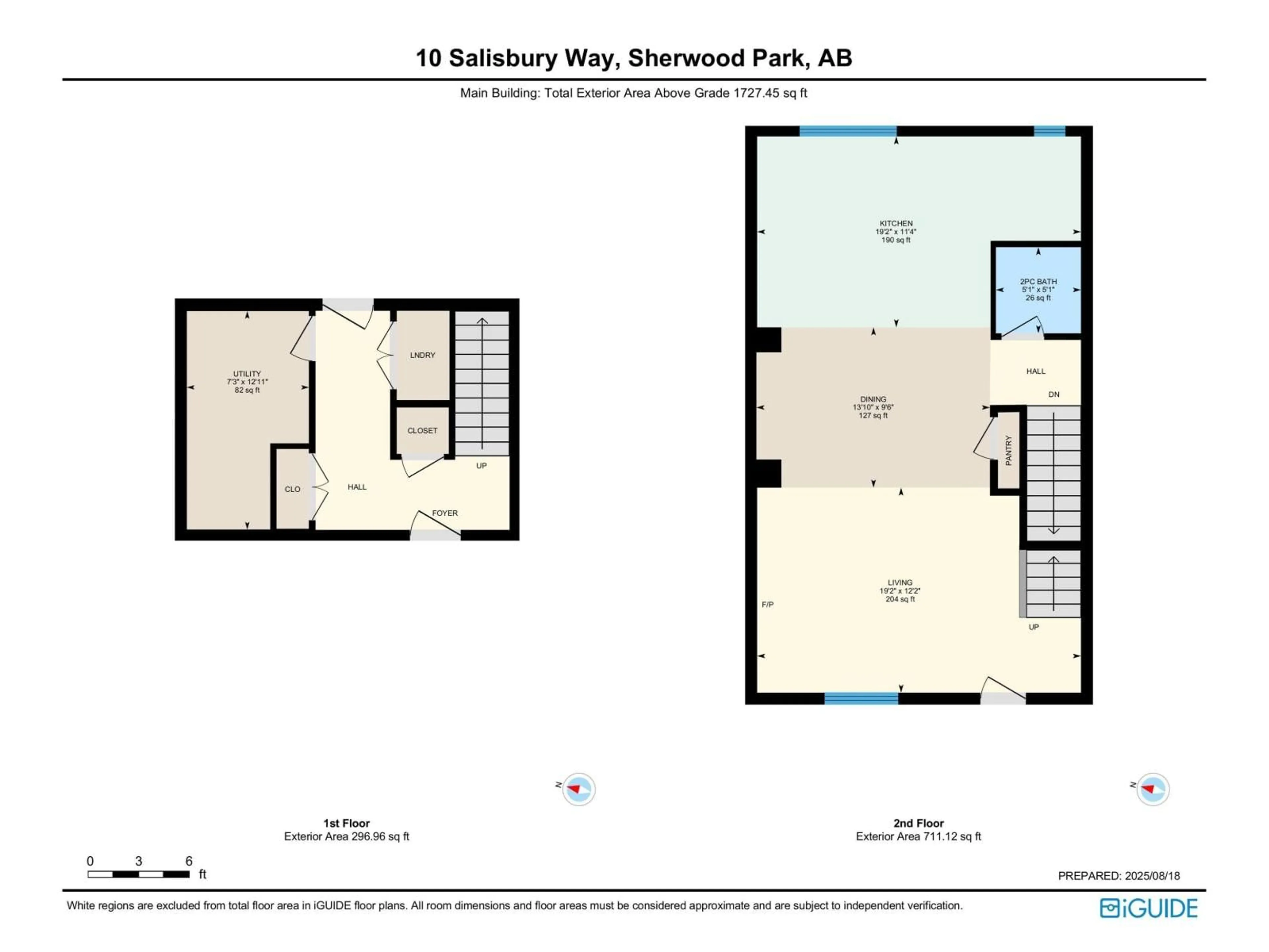 Floor plan for 10 - 42 SALISBURY WAY, Sherwood Park Alberta T8B0B1