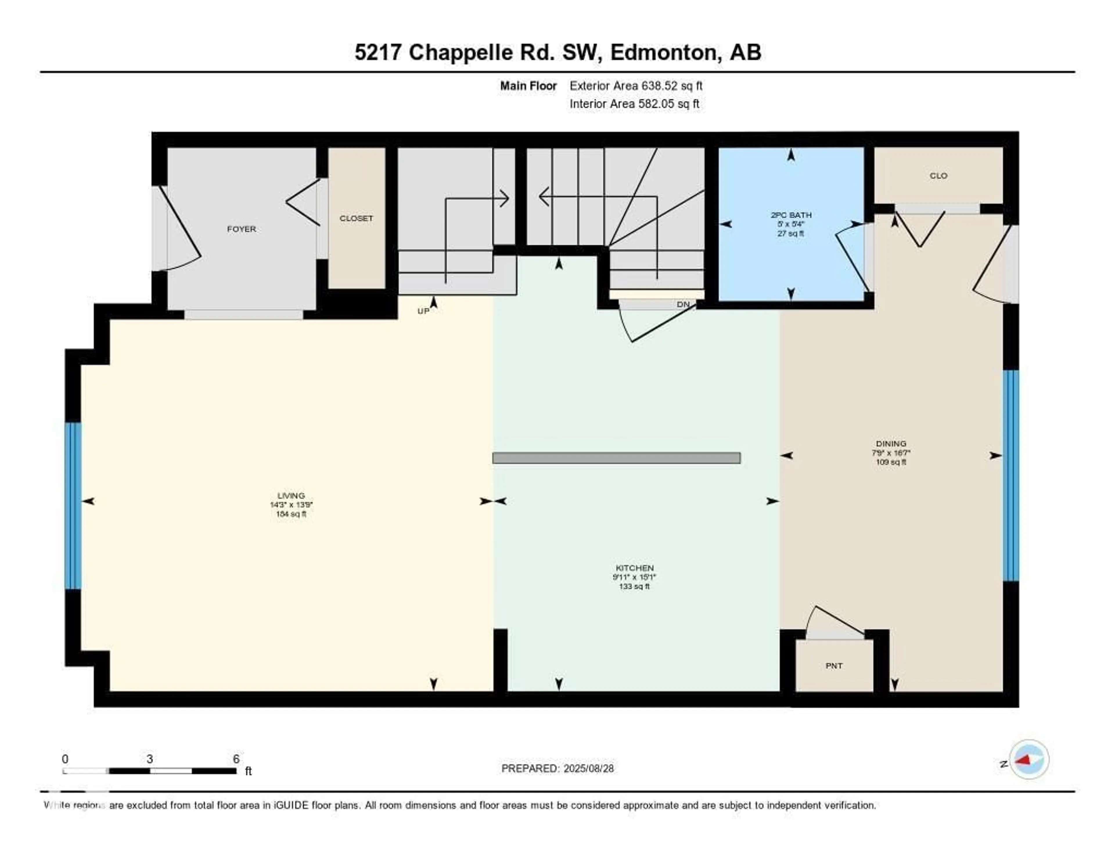 Floor plan for 5217 CHAPPELLE RD, Edmonton Alberta T6W2B1