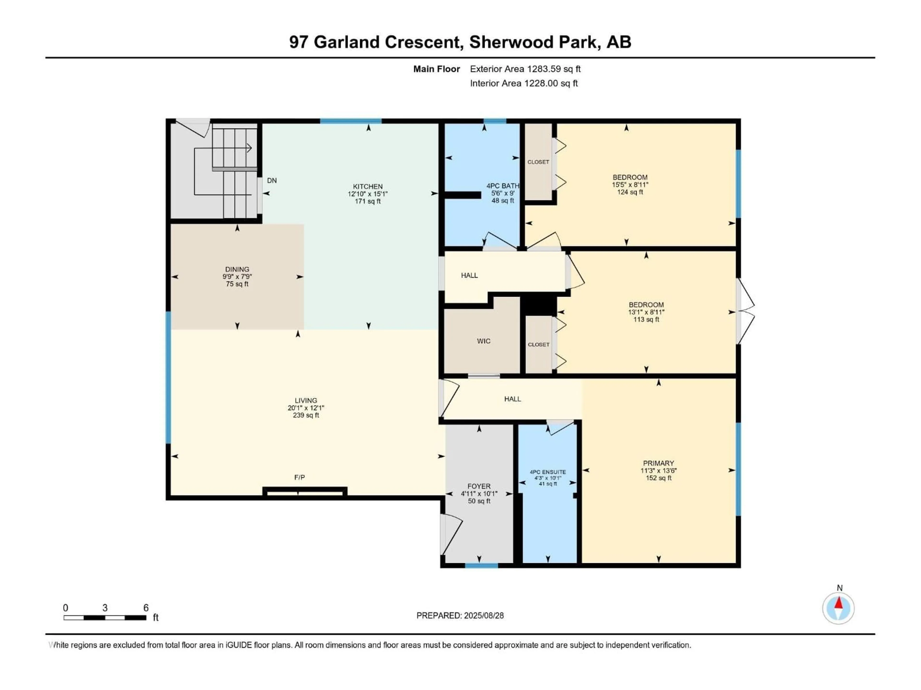 Floor plan for 97 GARLAND CR, Sherwood Park Alberta T8A2P9