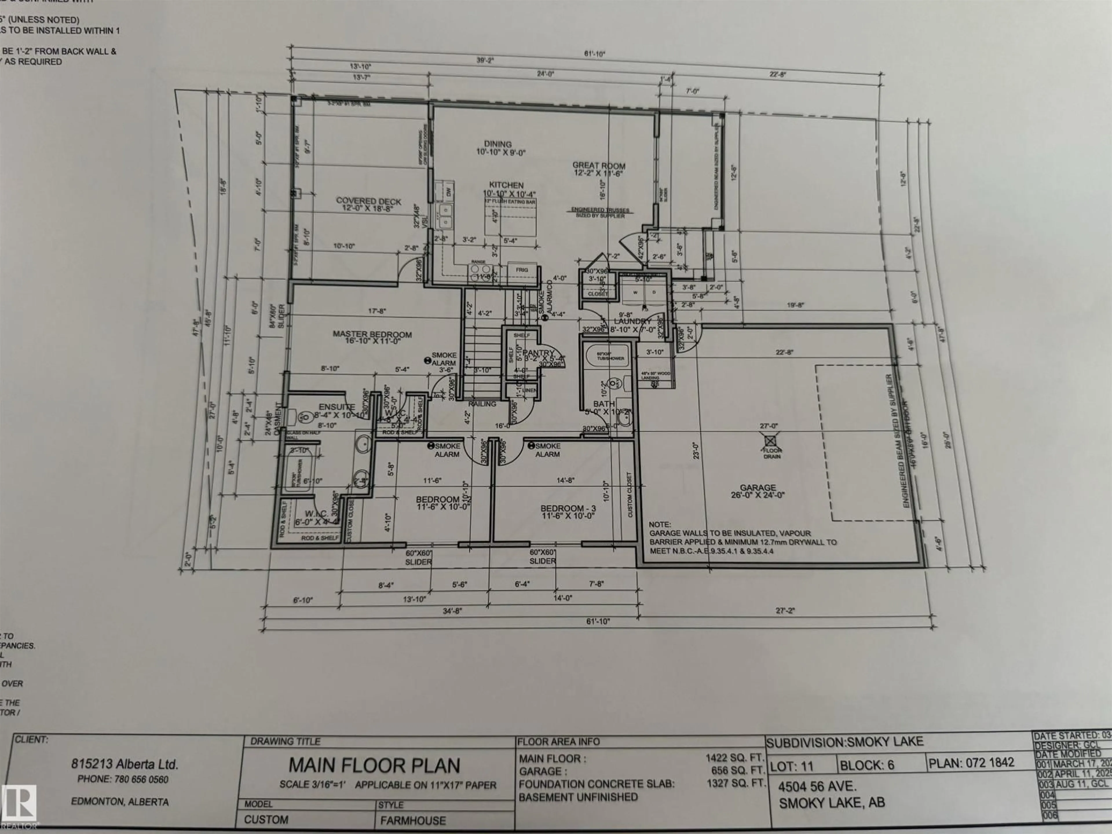 Floor plan for 4504 56 AVE, Smoky Lake Town Alberta T0A3C0