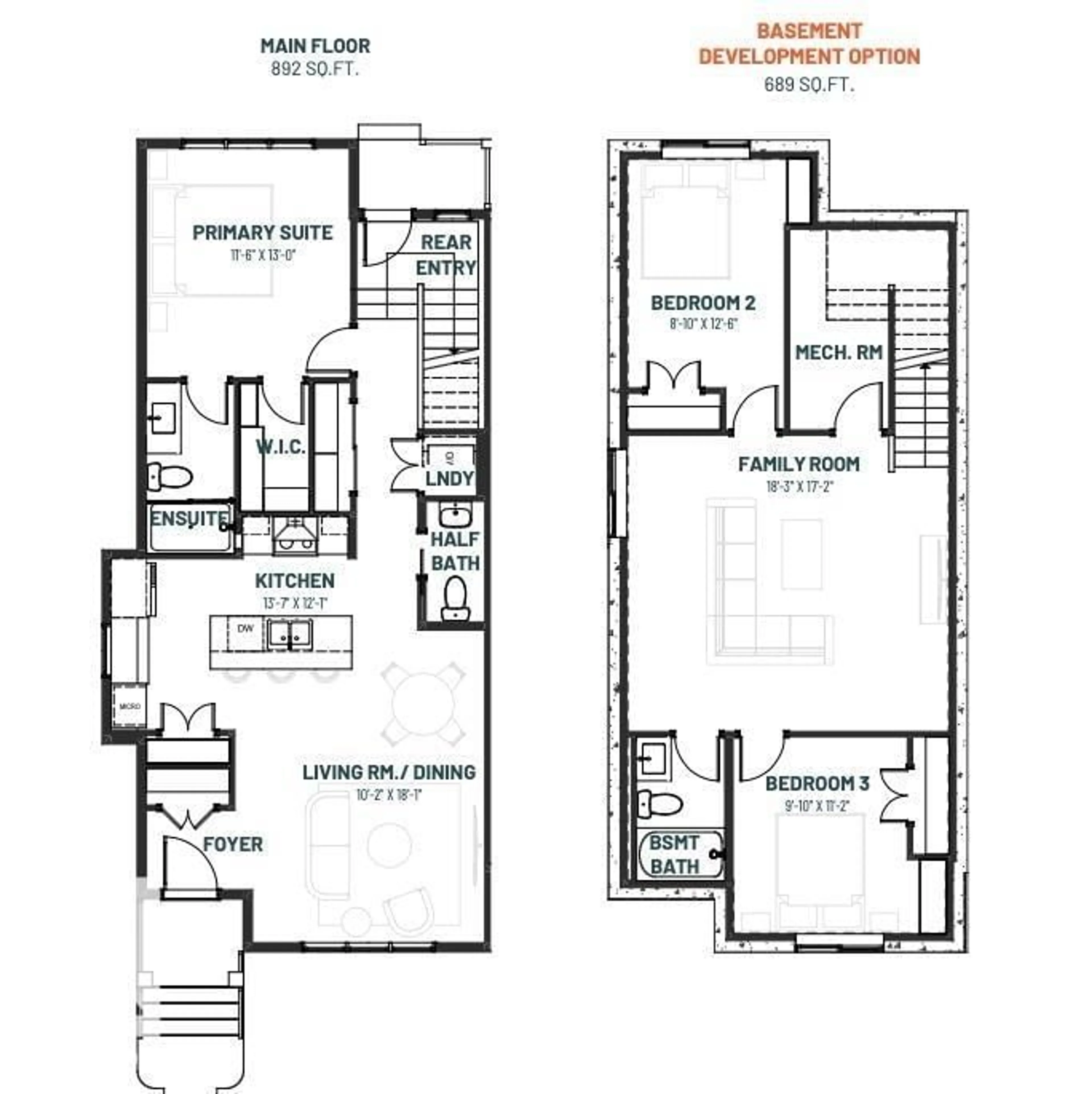 Floor plan for 309 RANKIN DR, St. Albert Alberta T8N7X3