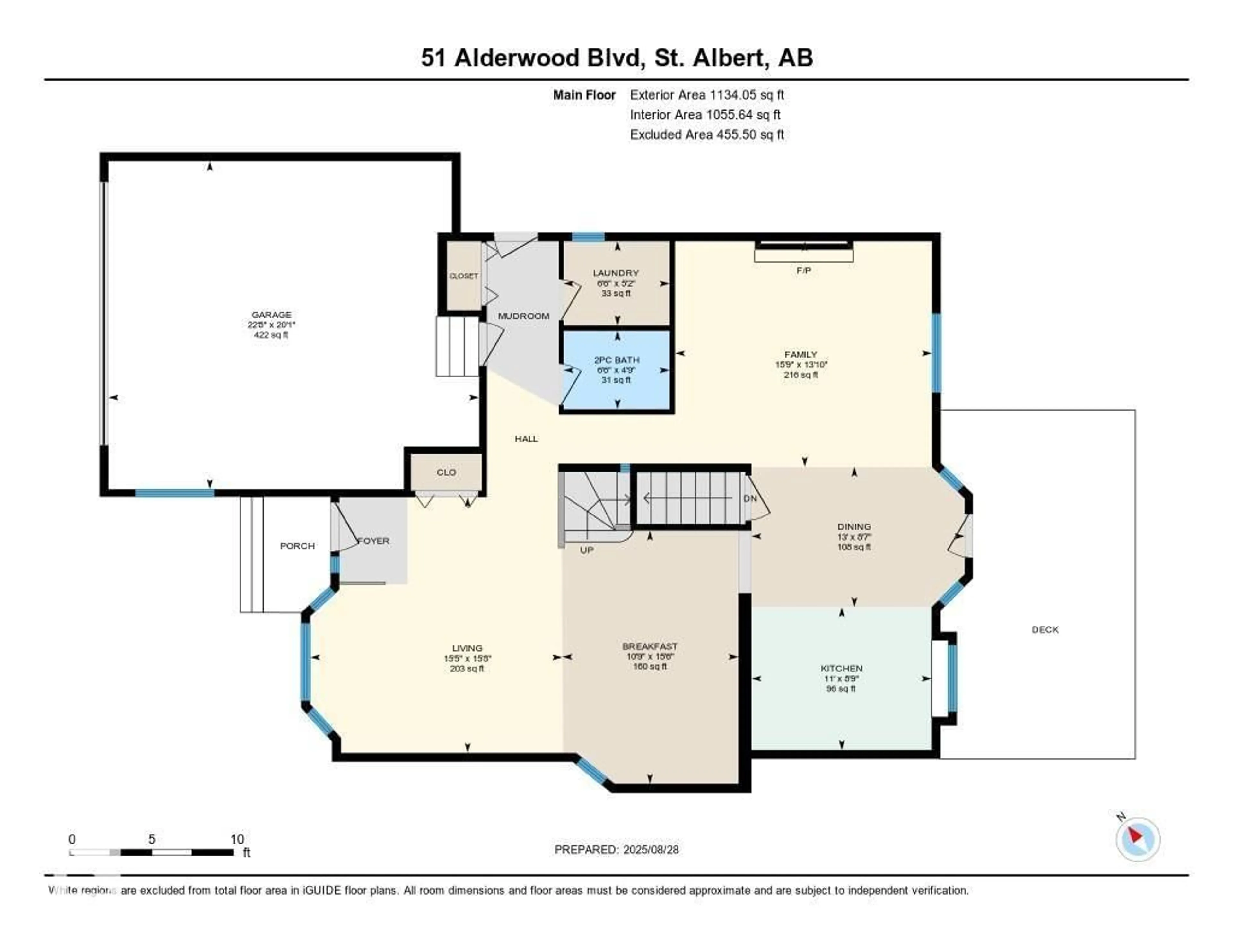 Floor plan for 51 ALDERWOOD BLVD, St. Albert Alberta T8N3M4