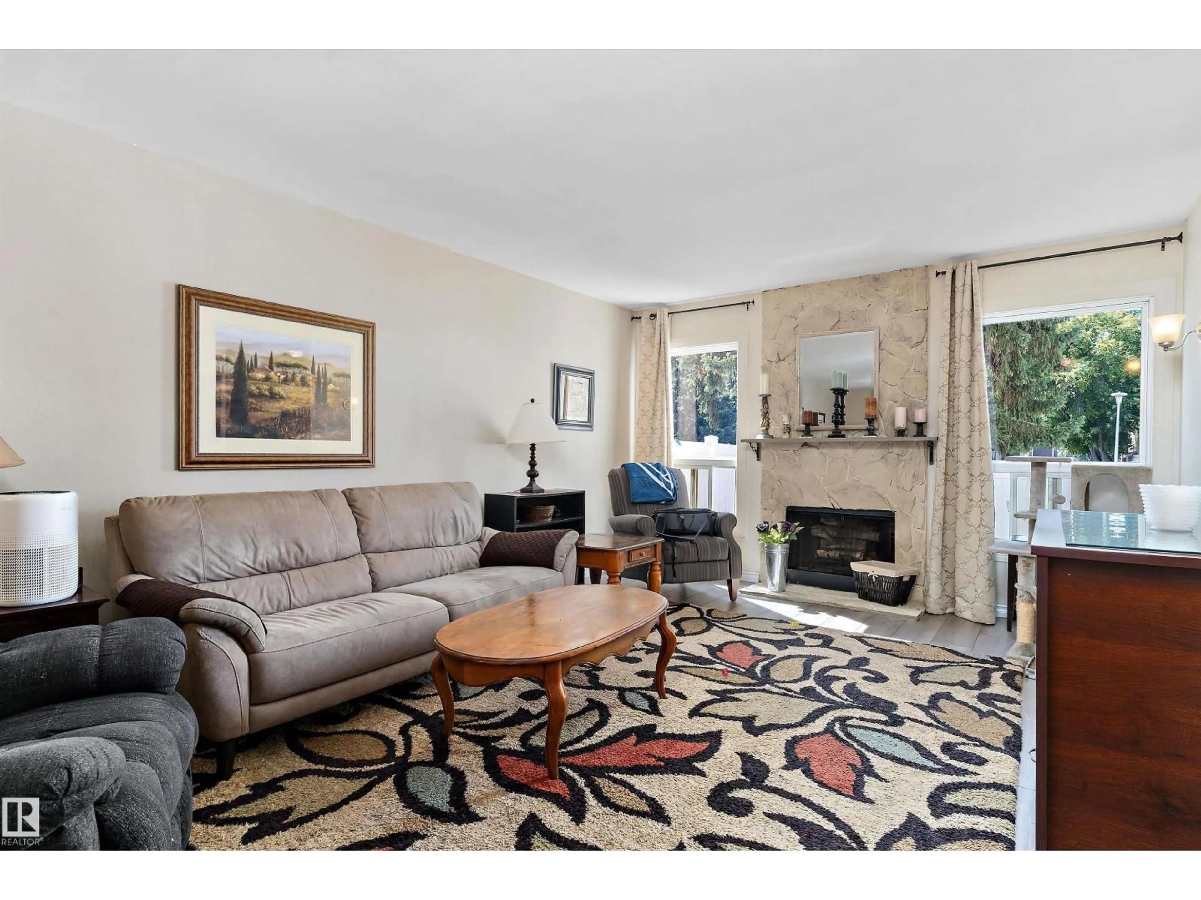 Living room with furniture, unknown for 6322 184 ST, Edmonton Alberta T5T2N8