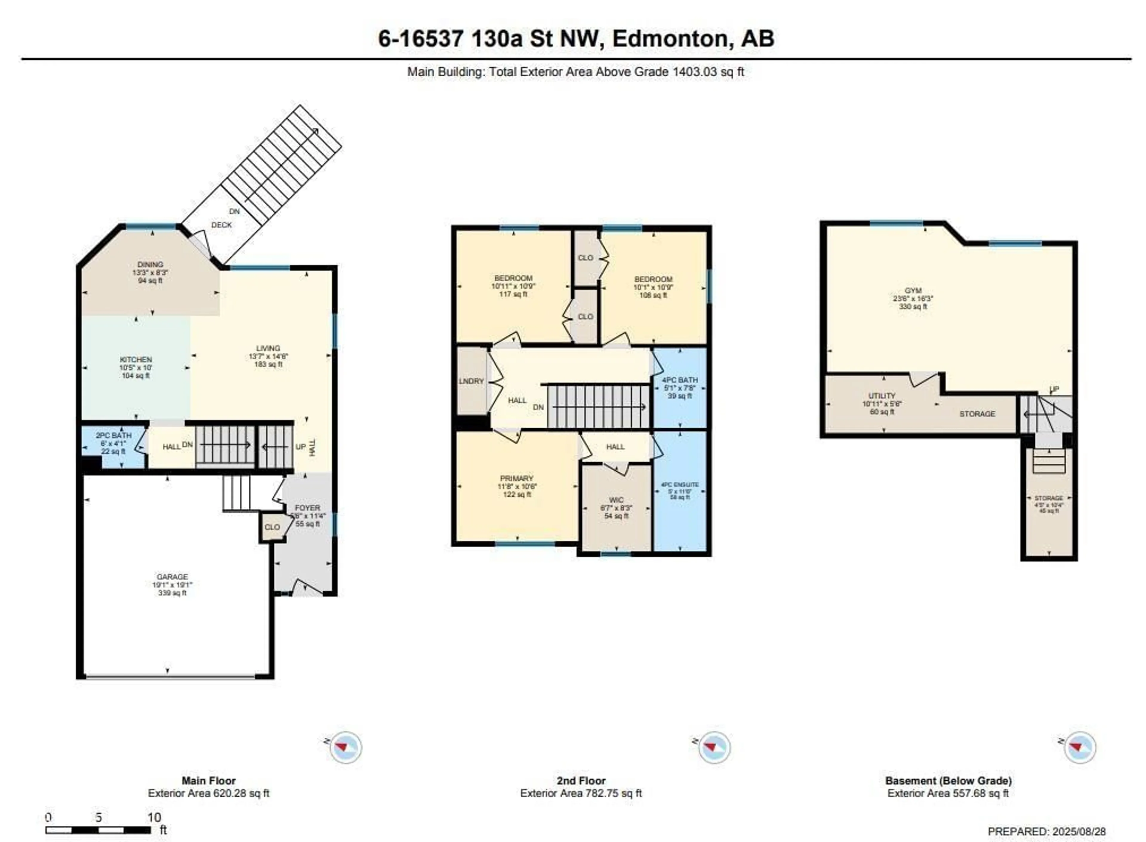 Floor plan for #6 - 16537 130A ST, Edmonton Alberta T6V0M6