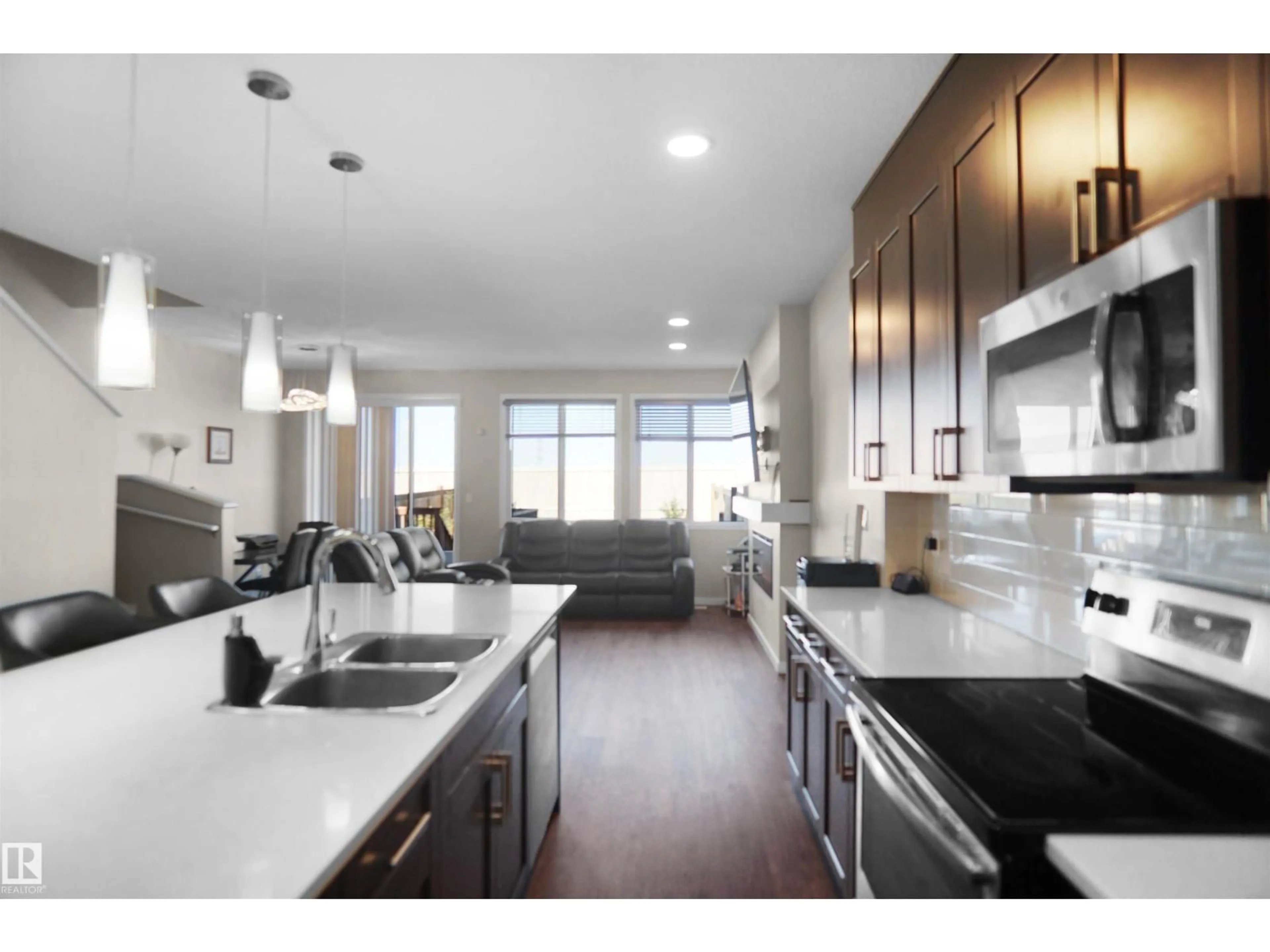 Open concept kitchen, ceramic/tile floor for 671 EAGLEON CRESCENT, Edmonton Alberta T6M0V7