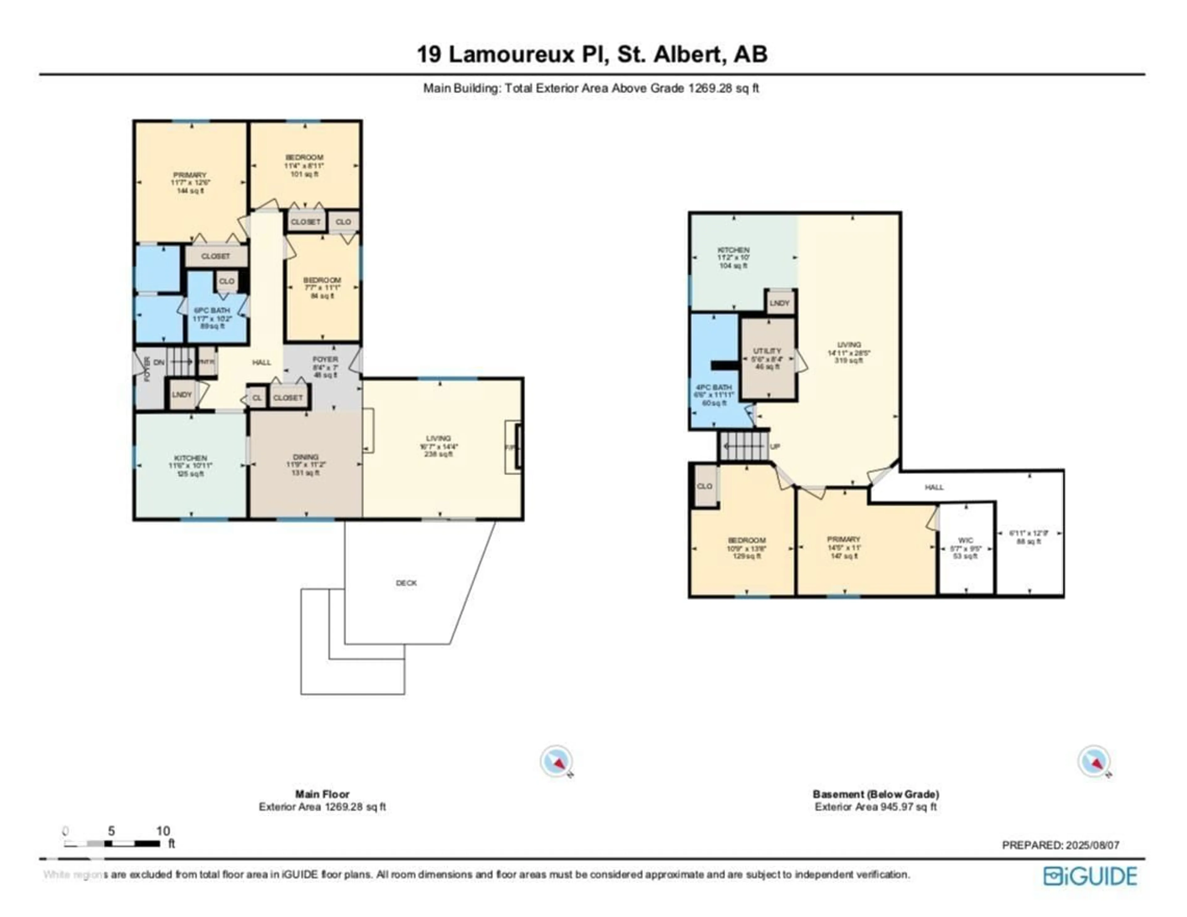 Floor plan for 19 LAMOUREUX PL, St. Albert Alberta T8N2J4