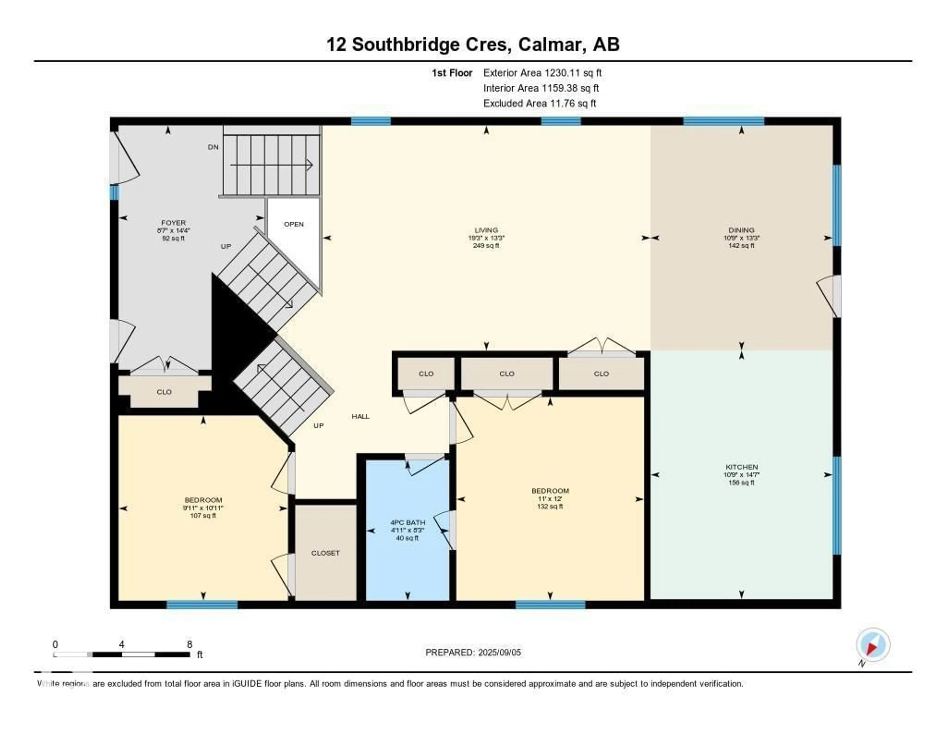 Floor plan for 12 SOUTHBRIDGE CR, Calmar Alberta T0C0V0