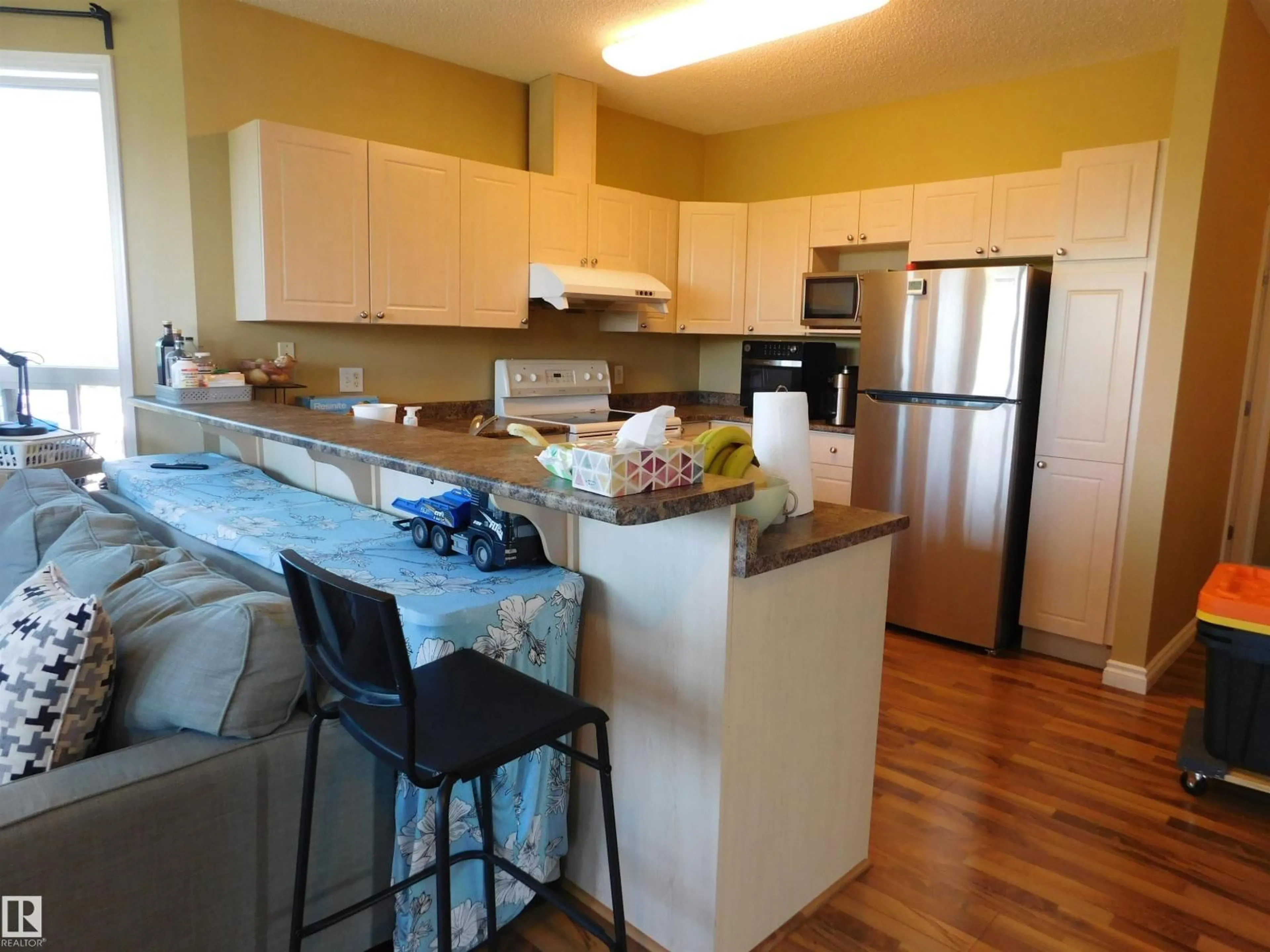 Open concept kitchen, unknown for #402 - 9120 156 ST, Edmonton Alberta T5R1Y8