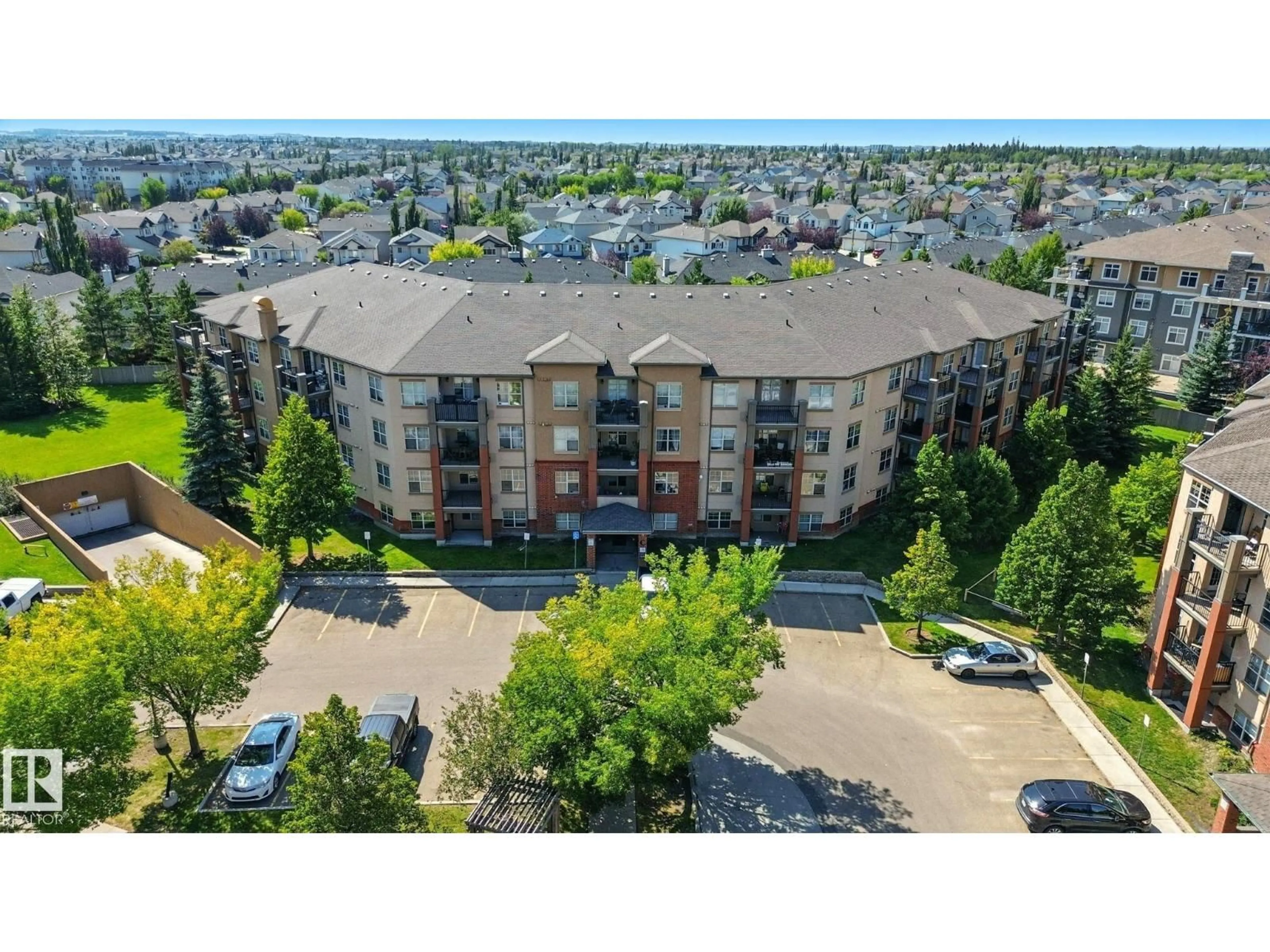 A pic from outside/outdoor area/front of a property/back of a property/a pic from drone, unknown for #213 - 11449 ELLERSLIE RD, Edmonton Alberta T6W1T2