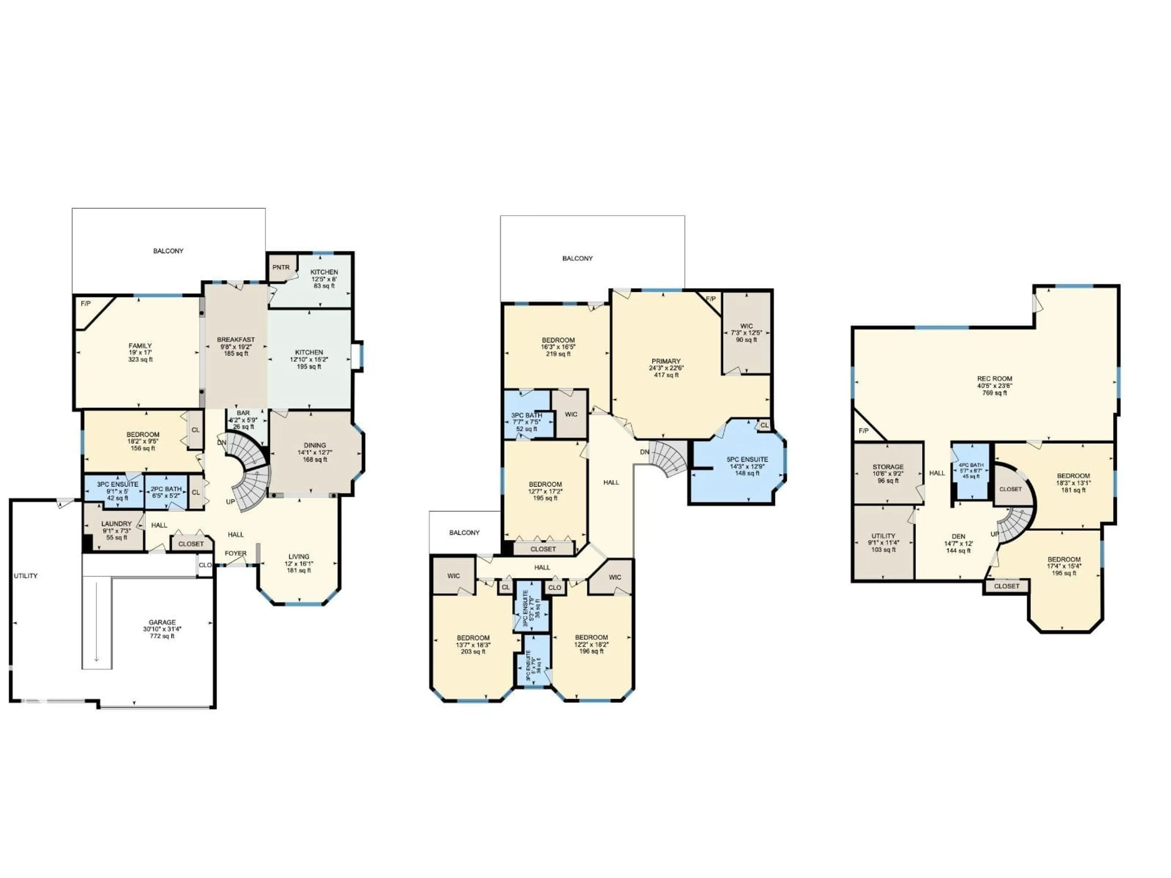 Floor plan for 1436 BISHOP PT, Edmonton Alberta T6W1H3