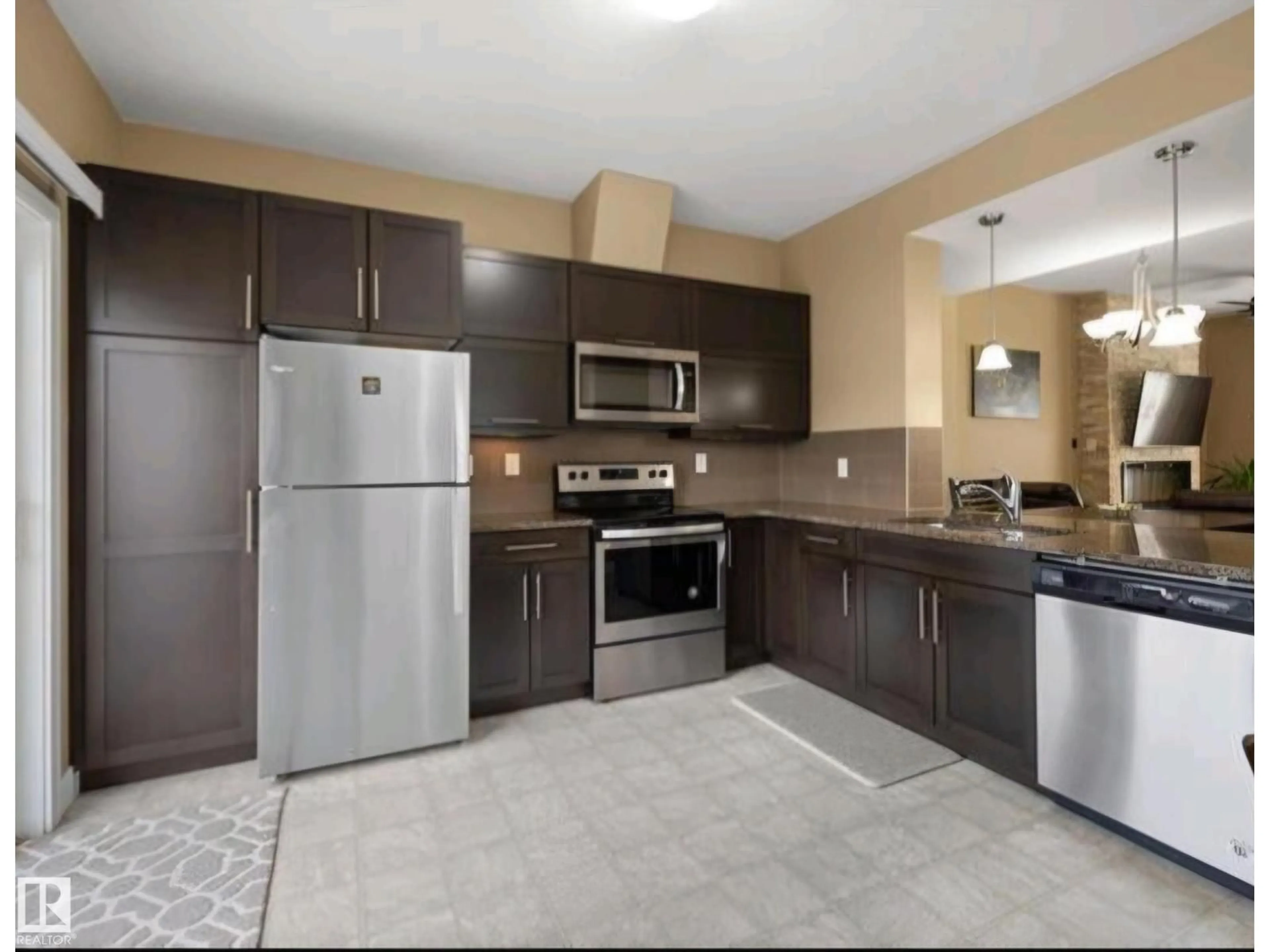 Standard kitchen, ceramic/tile floor for #40 - 13003 132 AV, Edmonton Alberta T5L3R2