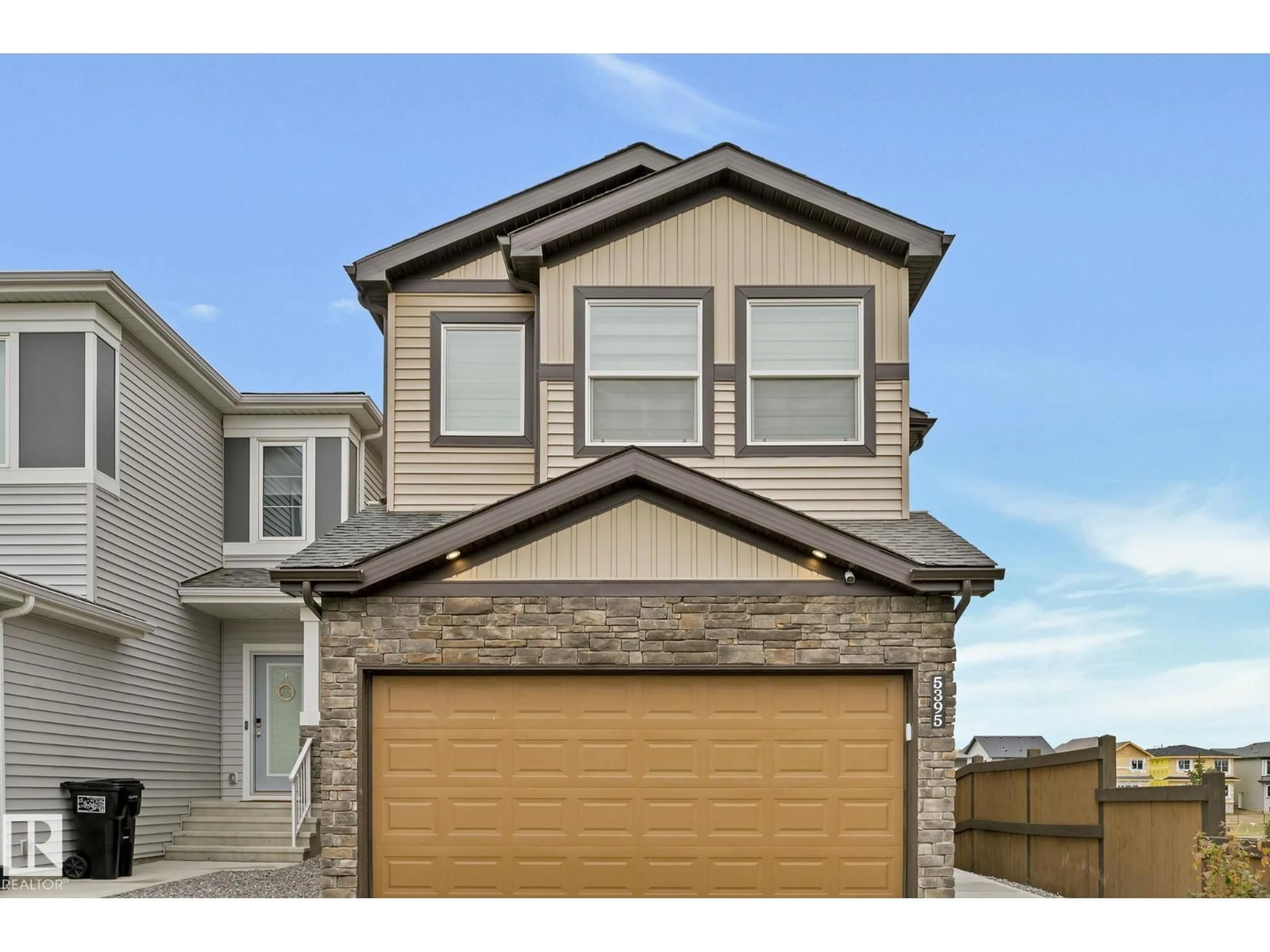Home with brick exterior material, street for 5395 LARK LD, Edmonton Alberta T5S0S3