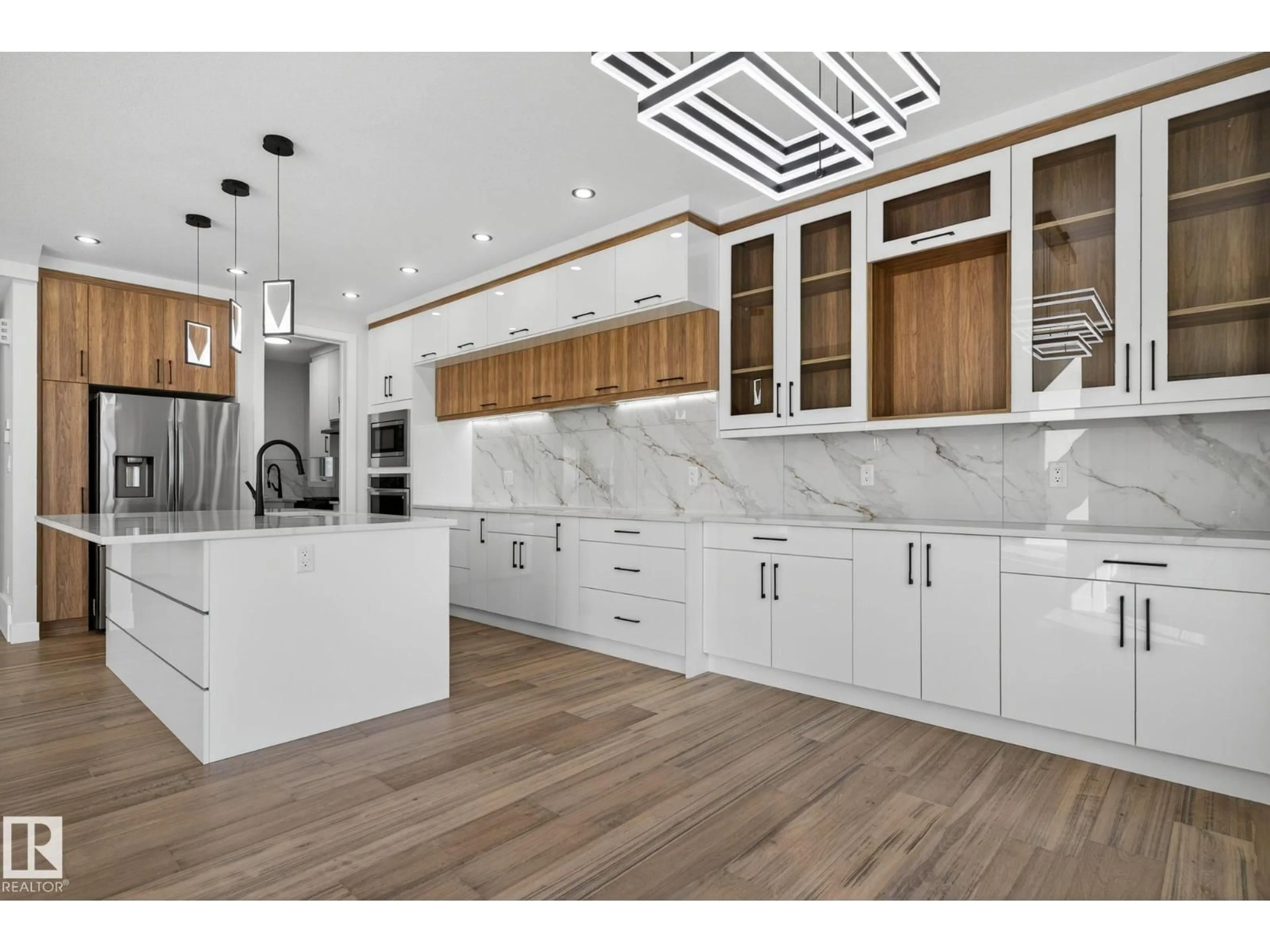 Open concept kitchen, ceramic/tile floor for NW - 17116 2 ST, Edmonton Alberta T5Y4G5