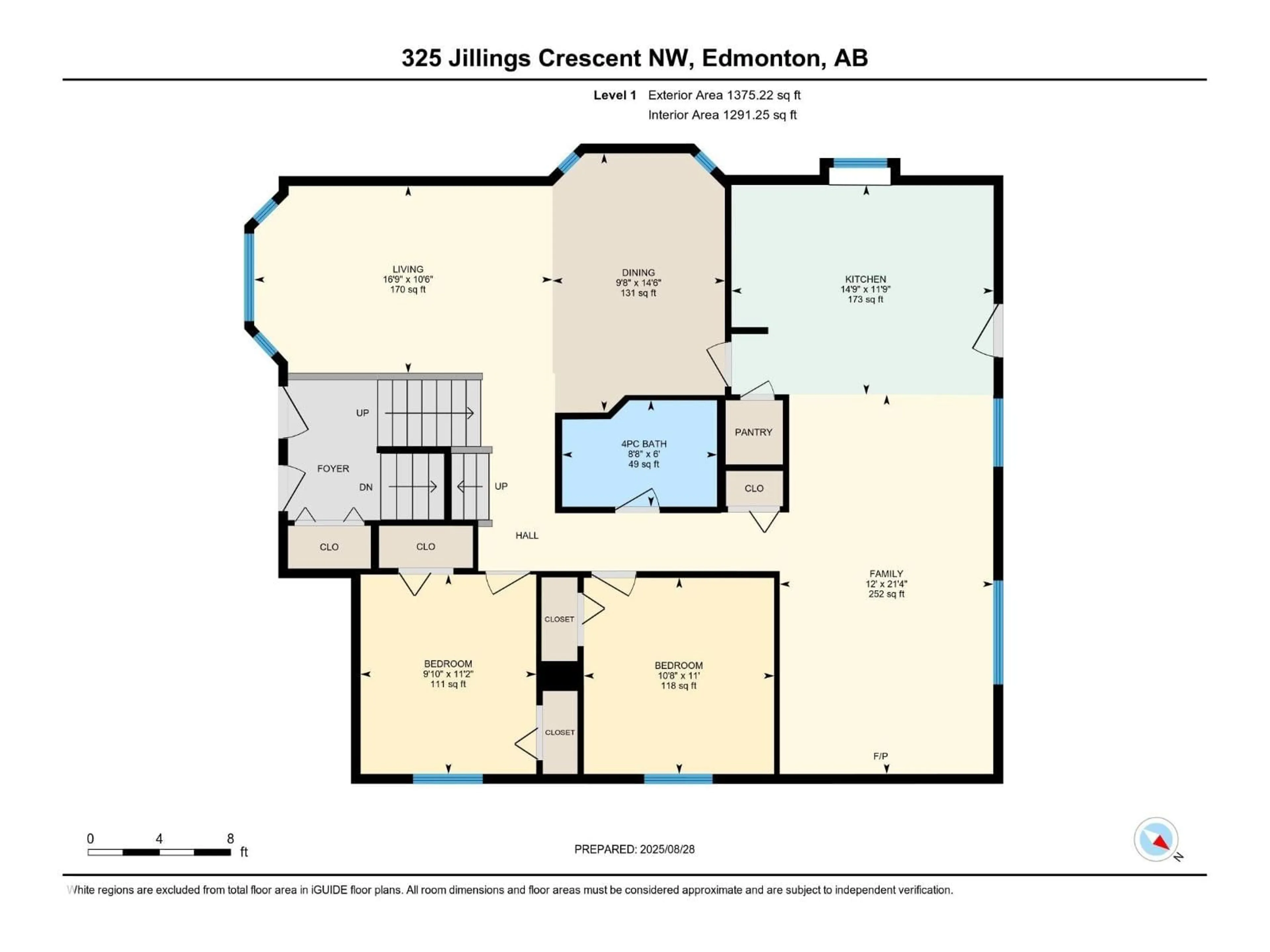 Floor plan for 325 JILLING CRES, Edmonton Alberta T6L6N1