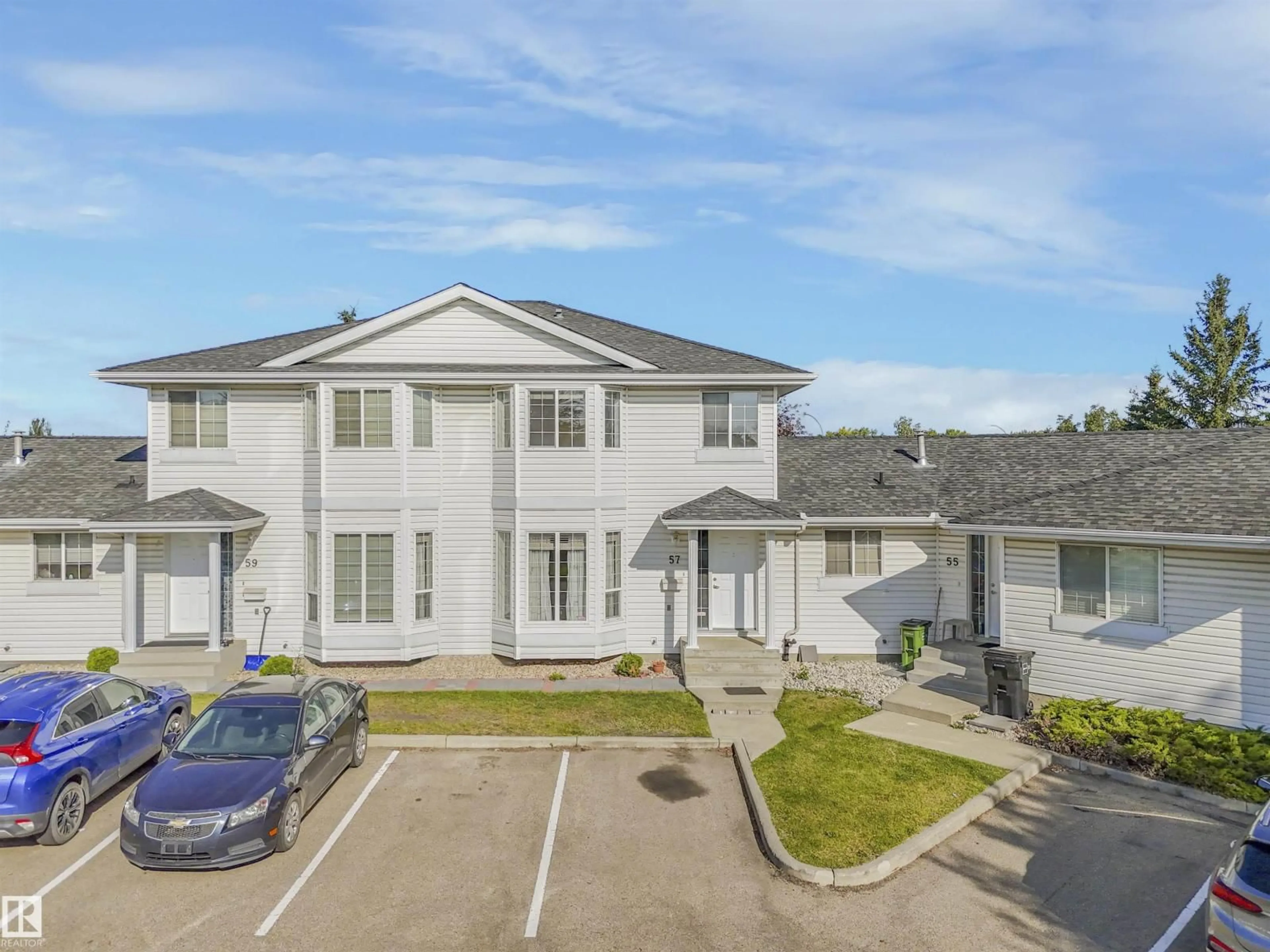 A pic from outside/outdoor area/front of a property/back of a property/a pic from drone, street for 57 - 3380 28A AV, Edmonton Alberta T6T1V4