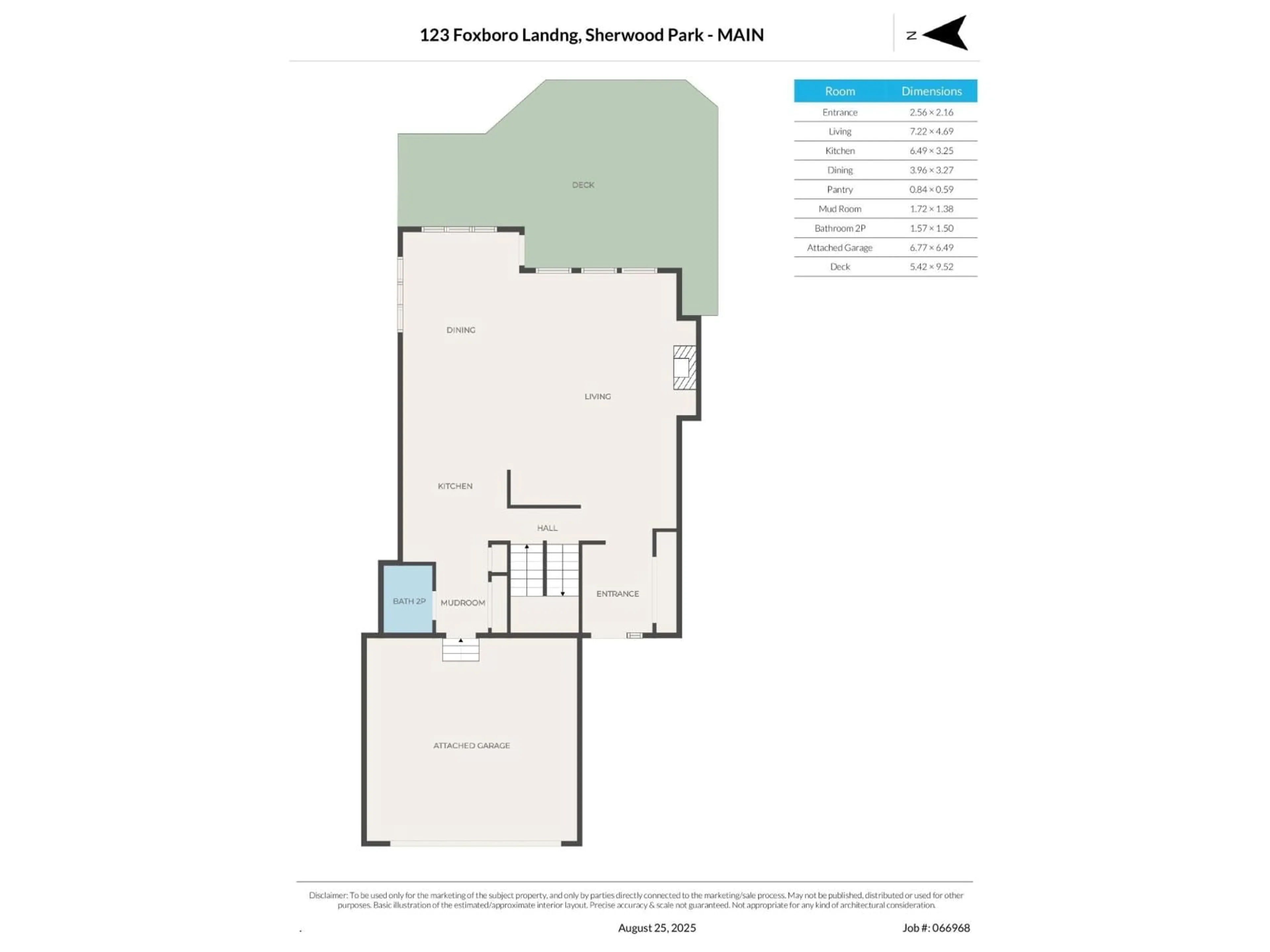 Floor plan for 123 FOXBORO, Sherwood Park Alberta T8A6C9