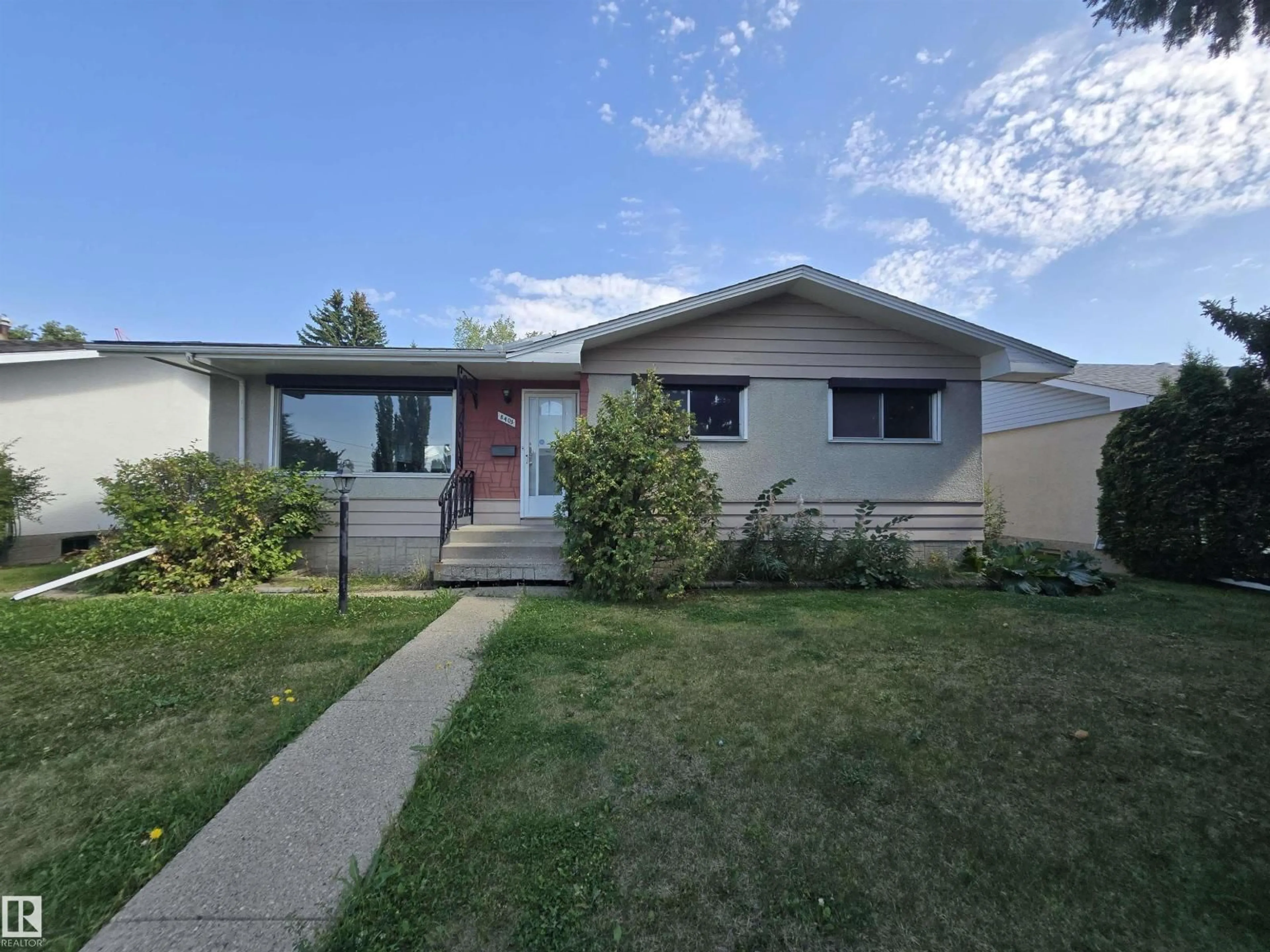 Home with vinyl exterior material, street for NW - 8403 161 ST, Edmonton Alberta T5R2K7