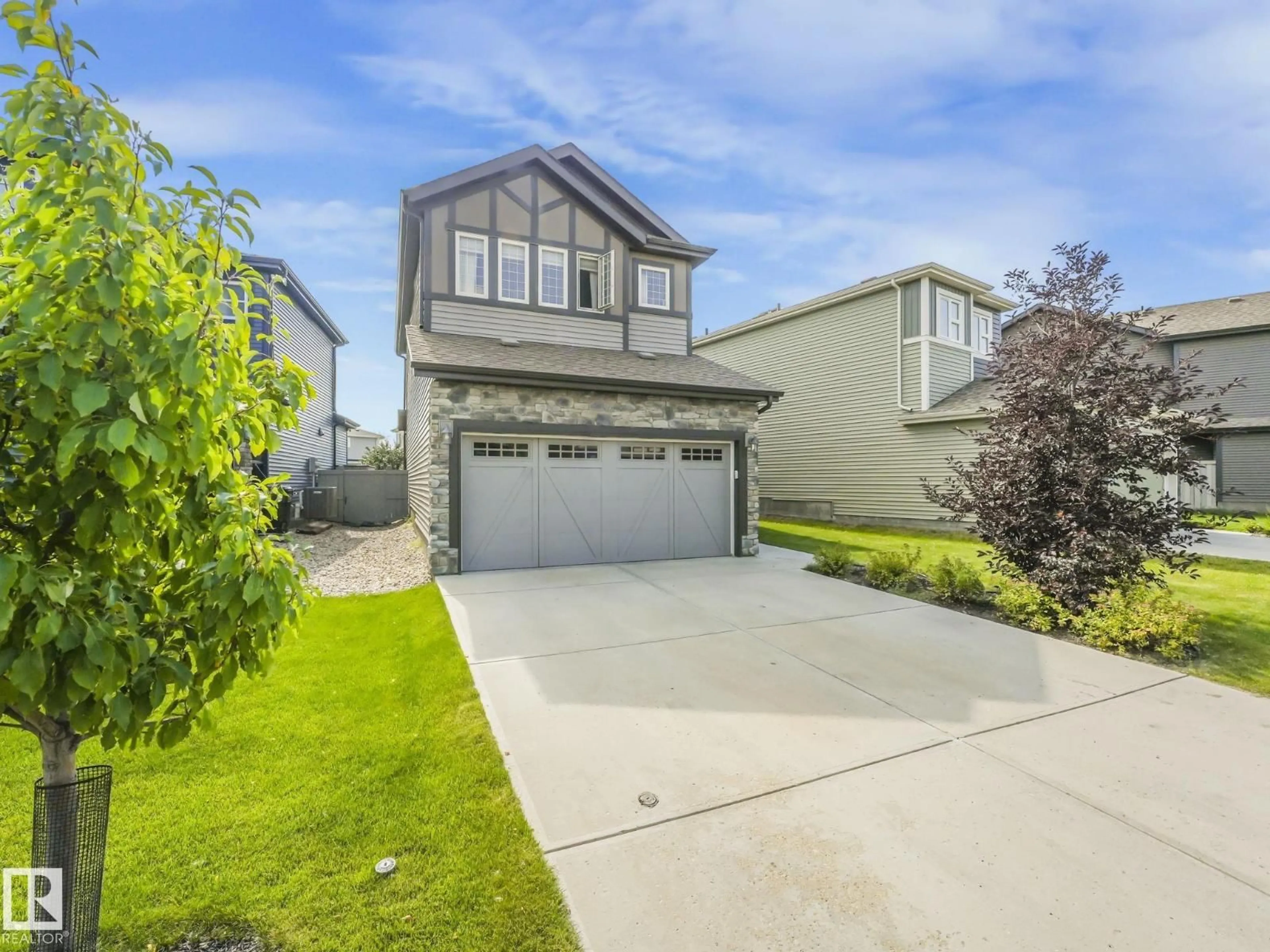 A pic from outside/outdoor area/front of a property/back of a property/a pic from drone, street for 22119 87 AV, Edmonton Alberta T5T7H7