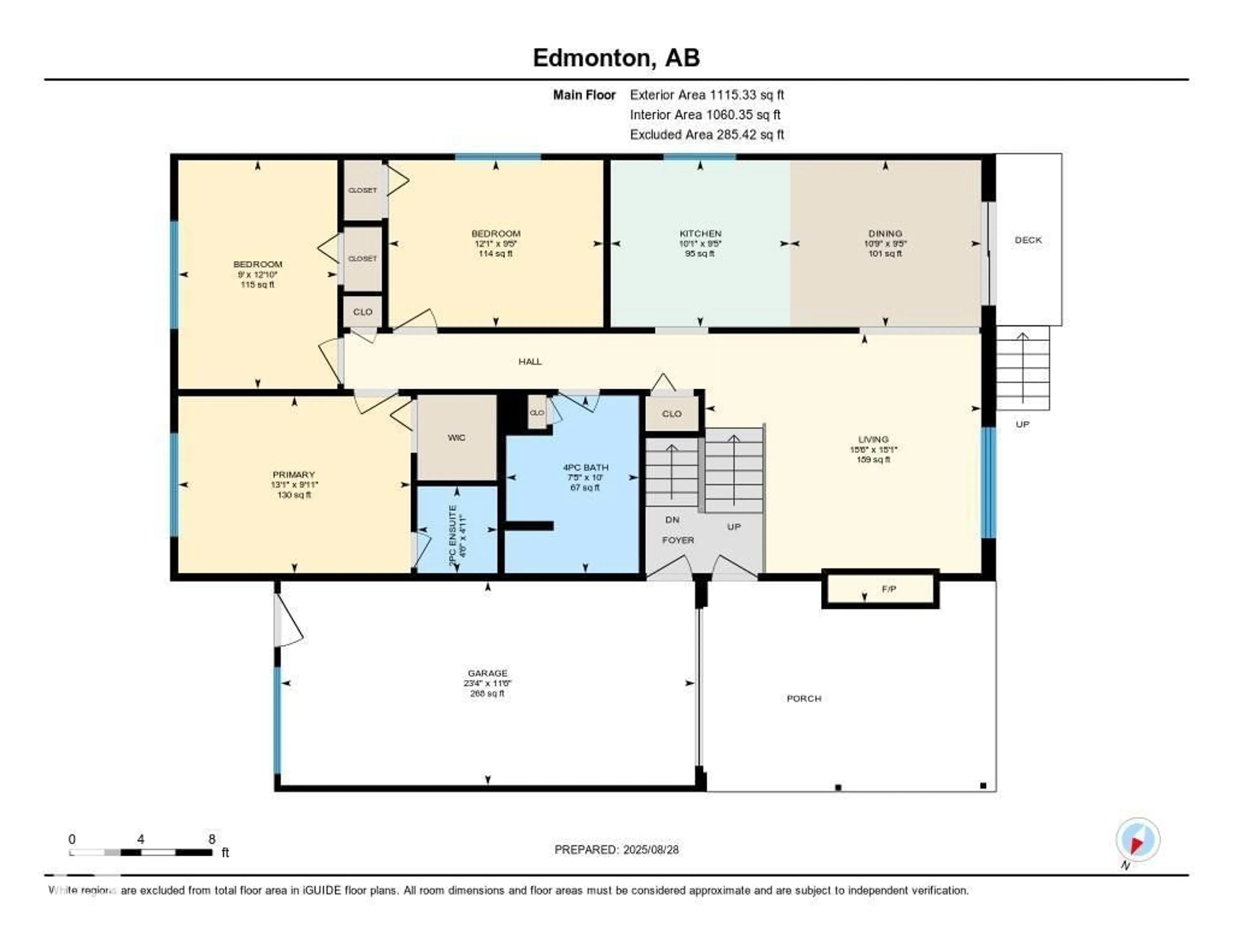 Floor plan for 2131 79 ST, Edmonton Alberta T6K2E7