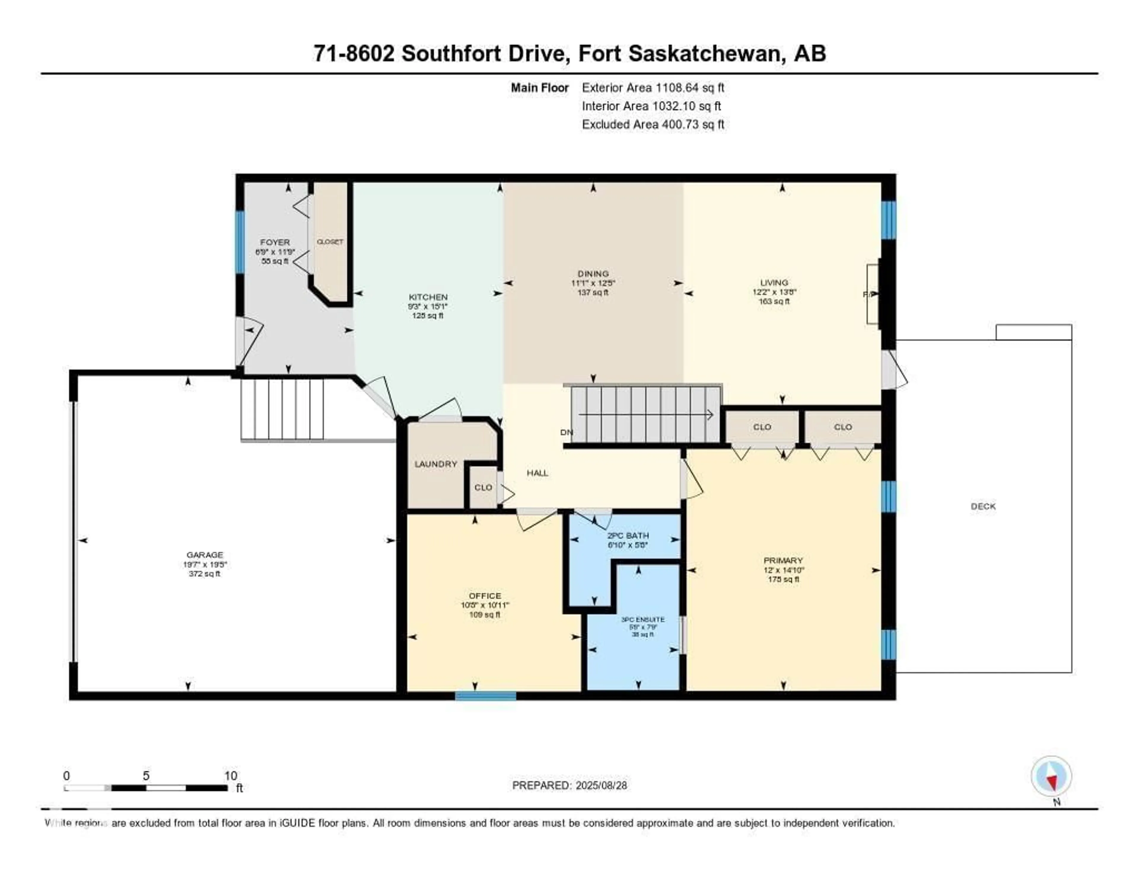 Floor plan for #71 - 8602 SOUTHFORT DR, Fort Saskatchewan Alberta T8L4R7