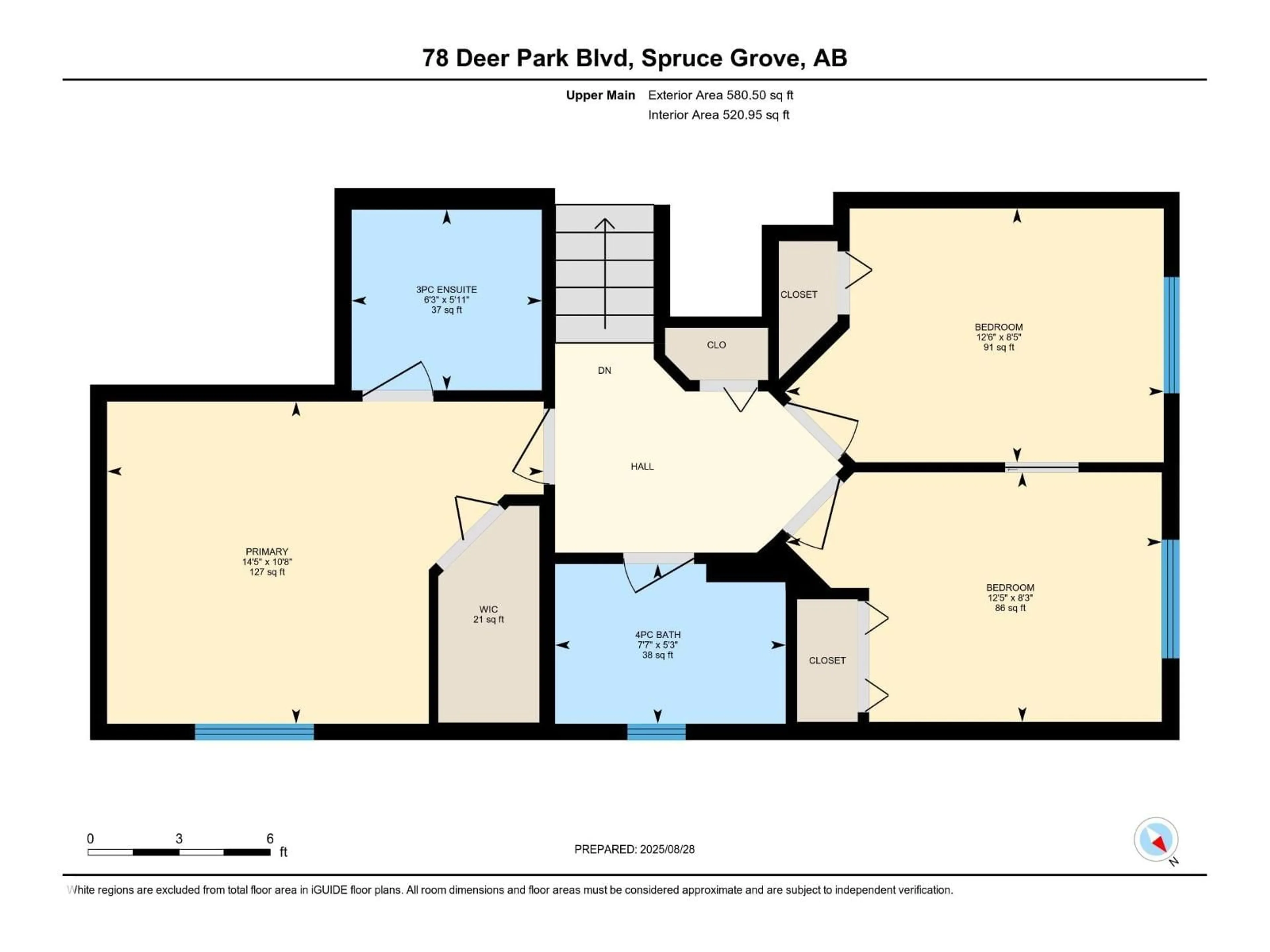 Floor plan for 78 DEER PARK BV, Spruce Grove Alberta T7X3K2