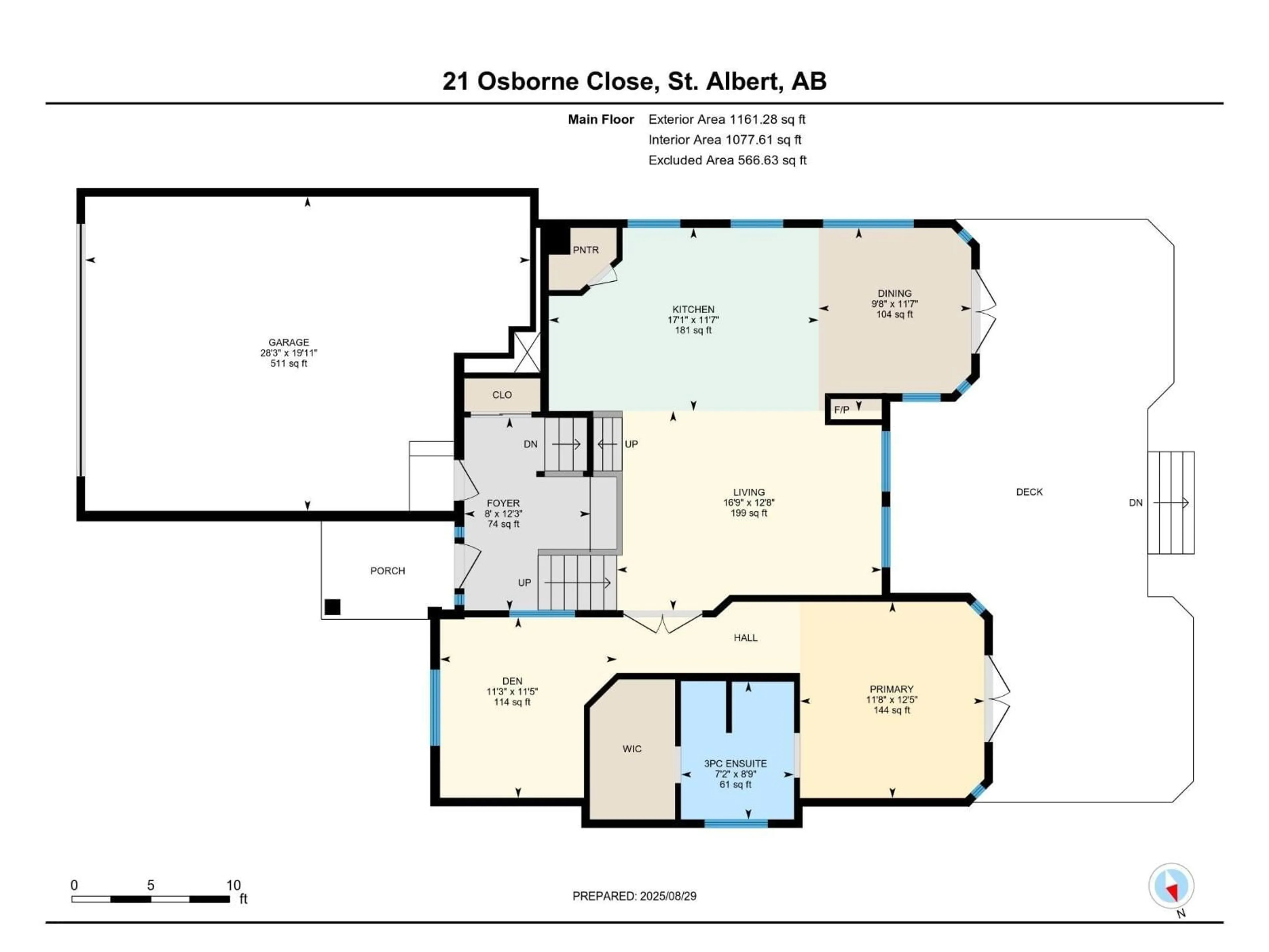 Floor plan for 21 OSBORNE CL, St. Albert Alberta T8N6T1