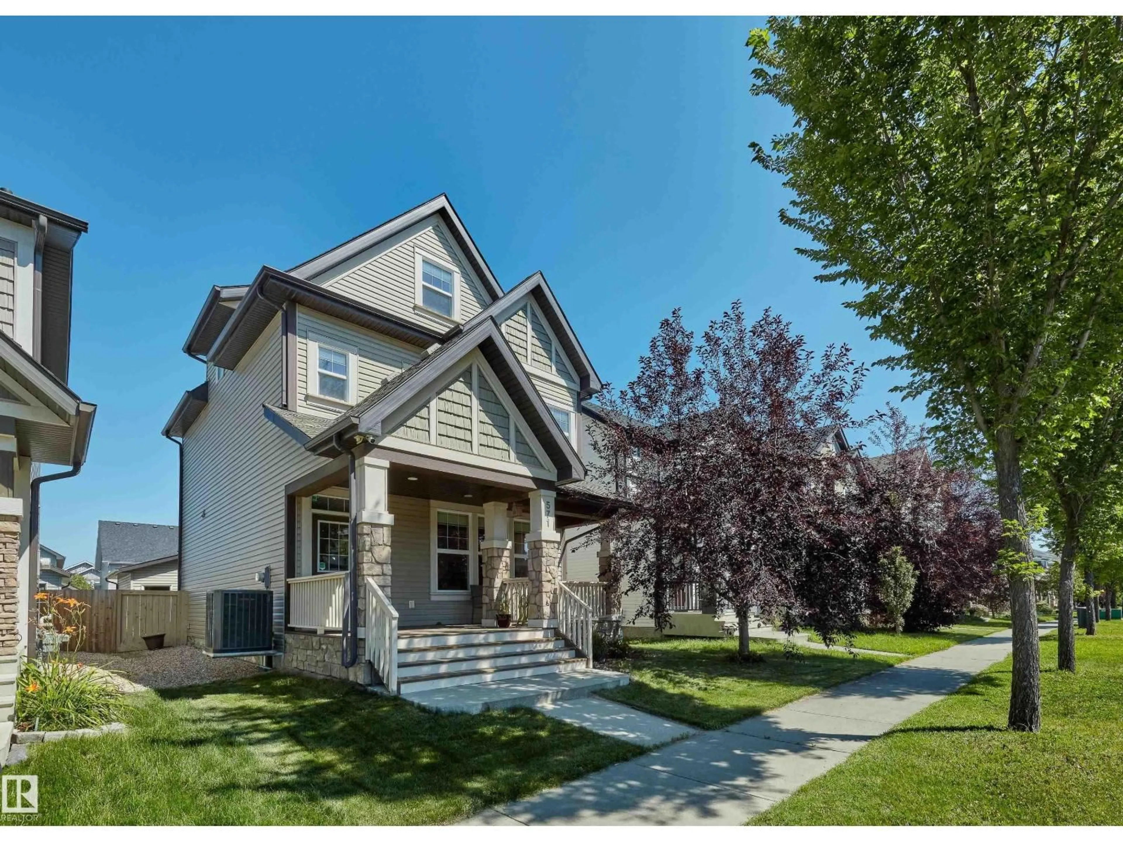 Home with vinyl exterior material, street for 571 ALLARD BV, Edmonton Alberta T6W0X4