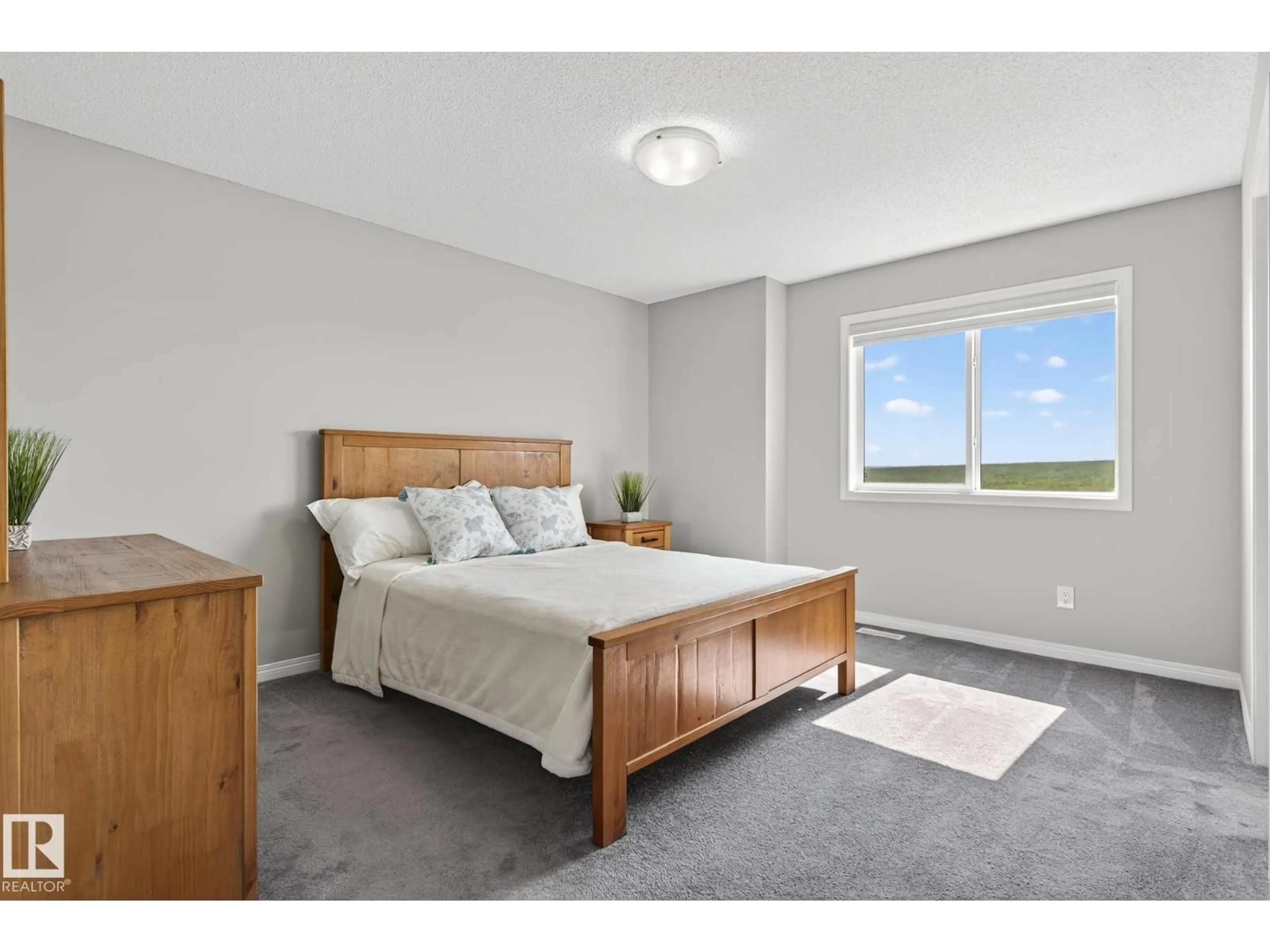 Bedroom with bed, unknown for #45 - 2072 WONNACOTT WY, Edmonton Alberta T6X2V7