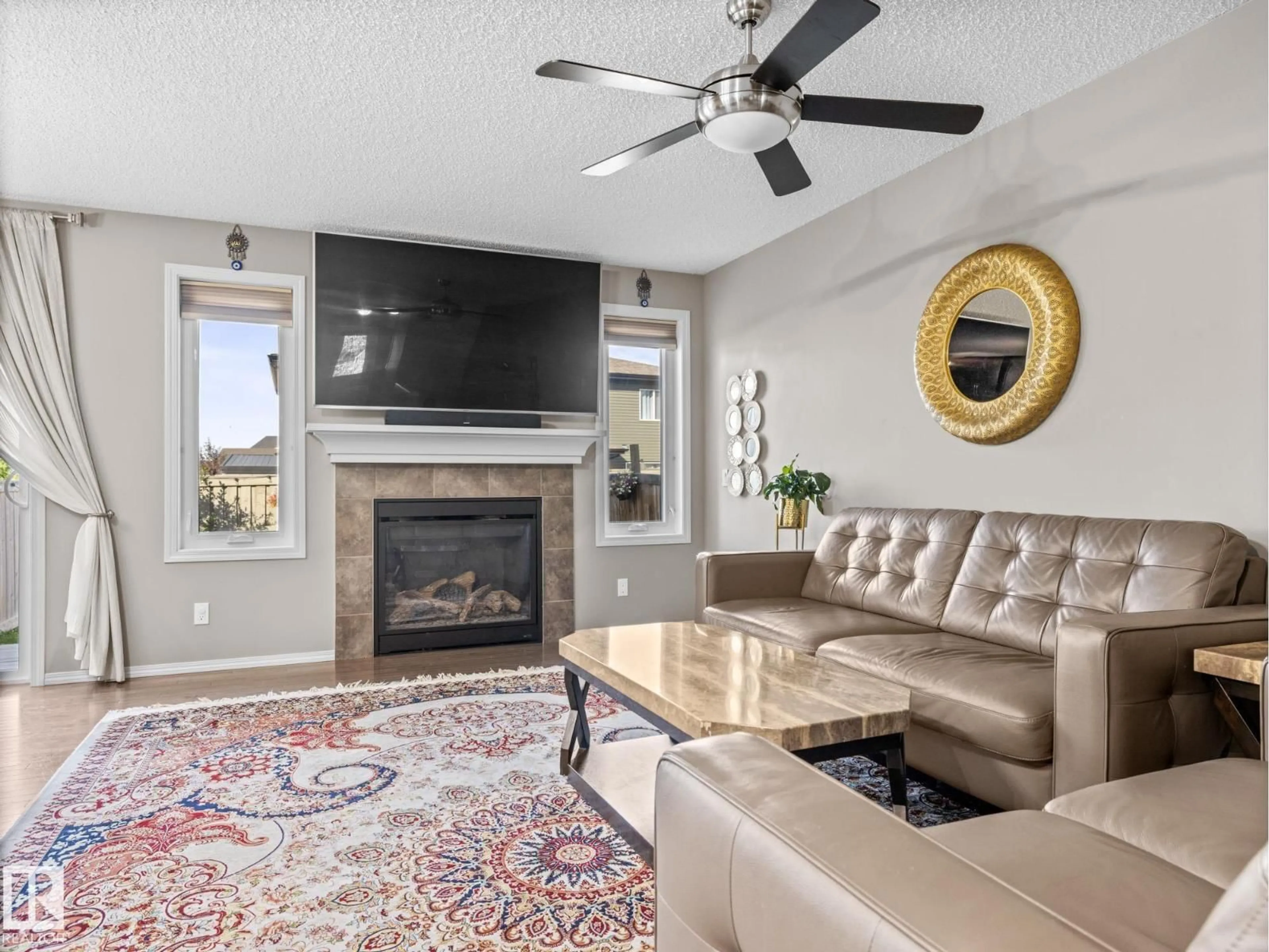 Living room with furniture, unknown for 66 RED TAIL WY, St. Albert Alberta T8N7N8