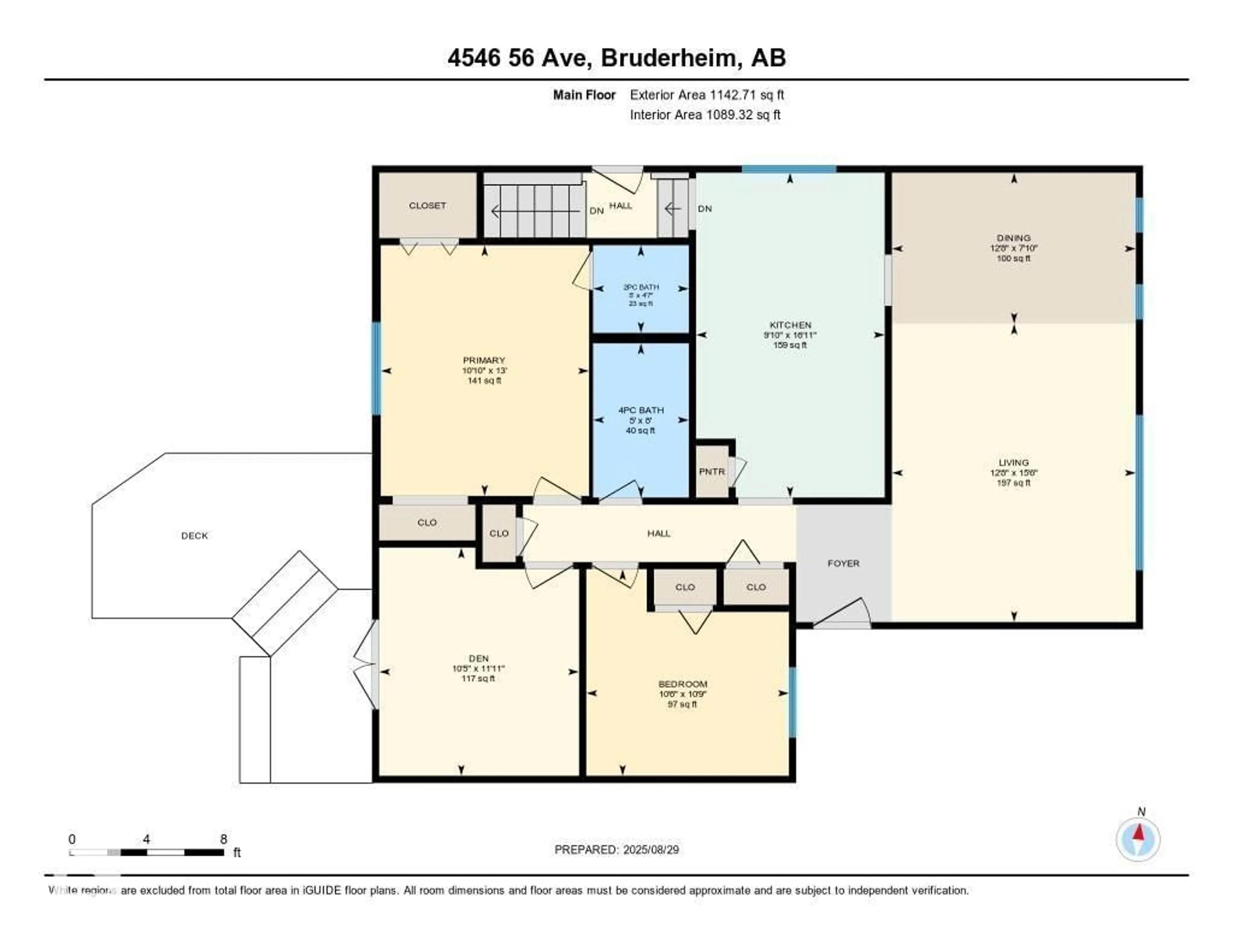 Floor plan for 4546 56 AV, Bruderheim Alberta T0B2R0