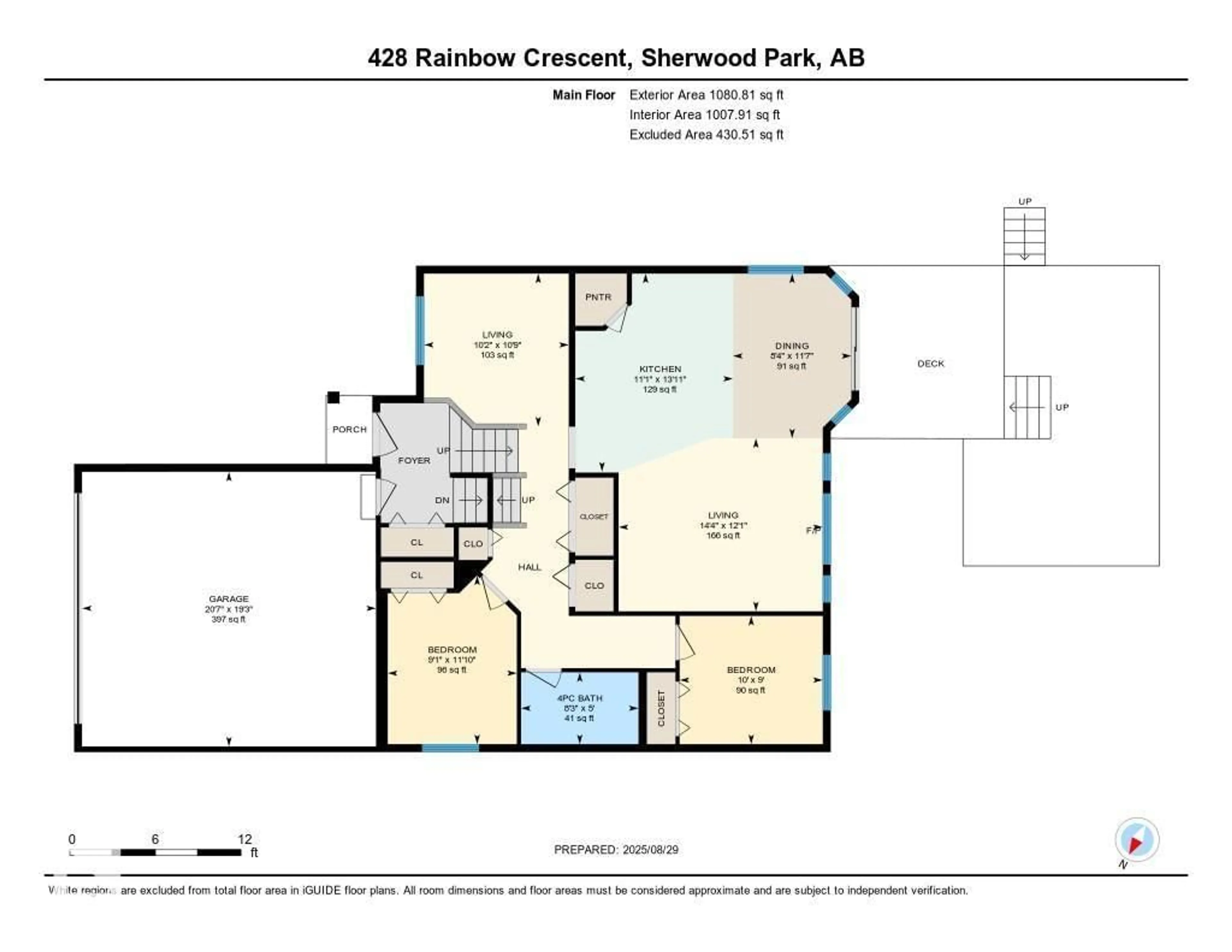 Floor plan for 428 RAINBOW CR, Sherwood Park Alberta T8A5W4