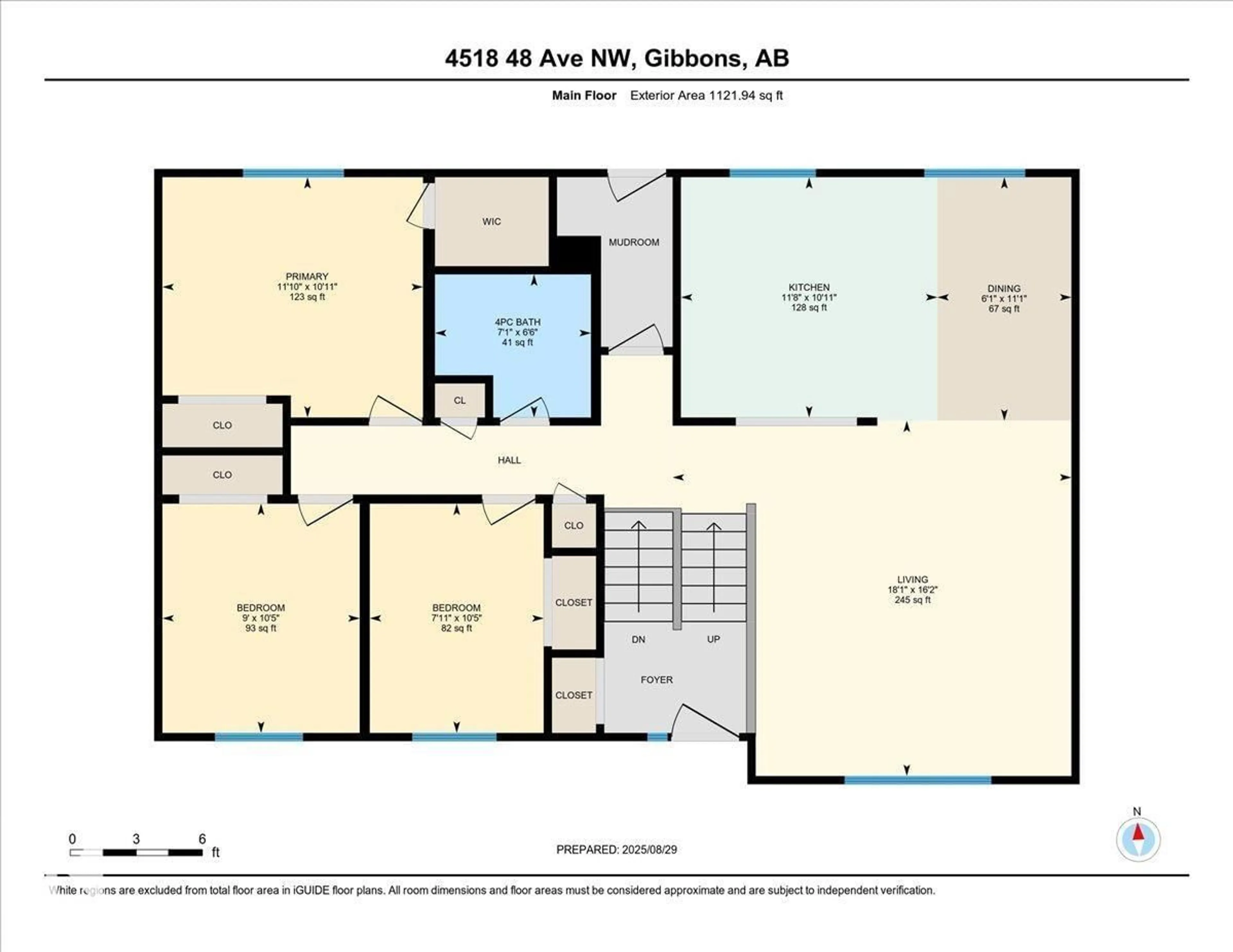 Floor plan for 4518 48 AV, Gibbons Alberta T0A1N0