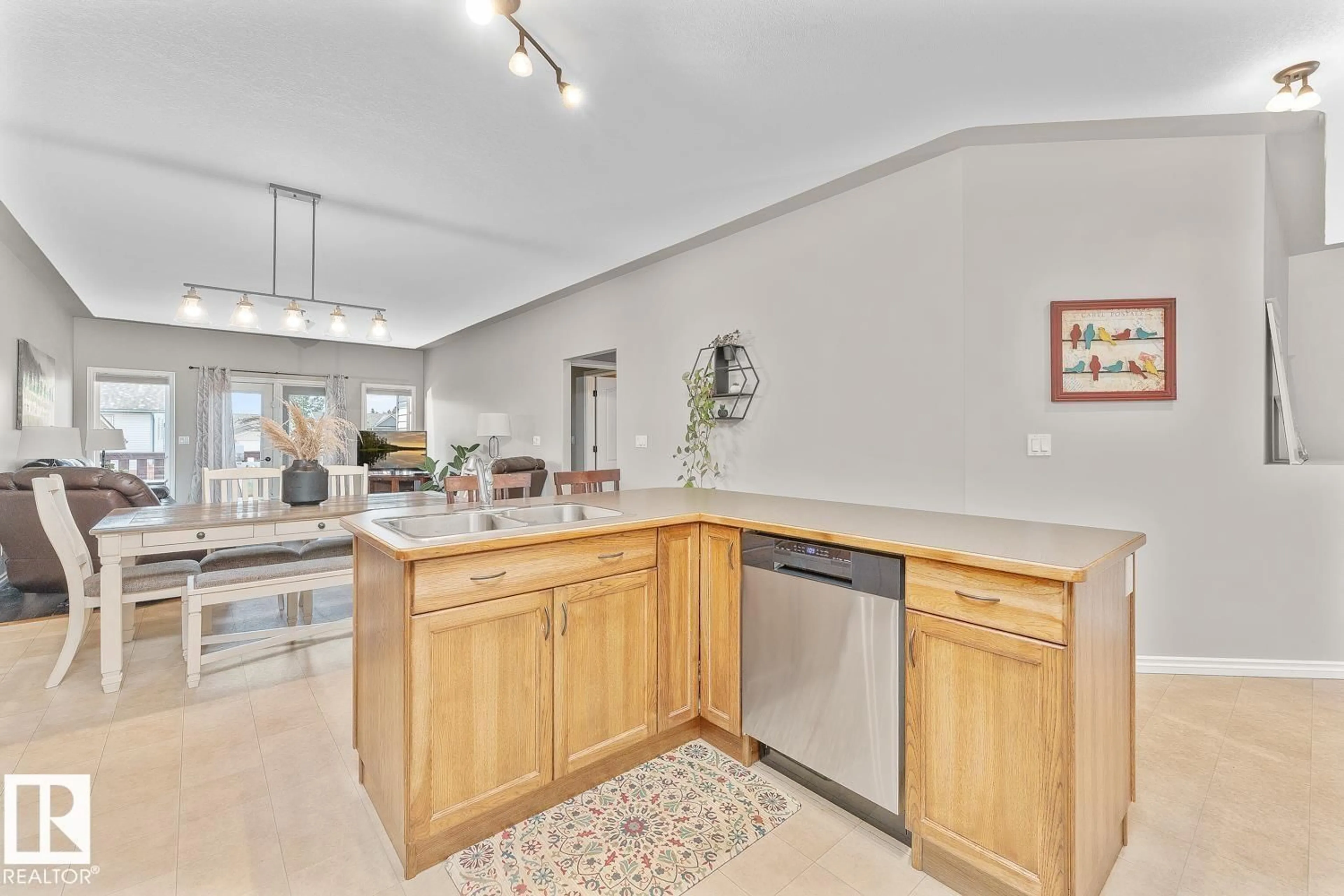 Open concept kitchen, ceramic/tile floor for 4408 38 ST, Bonnyville Town Alberta T9N0A9