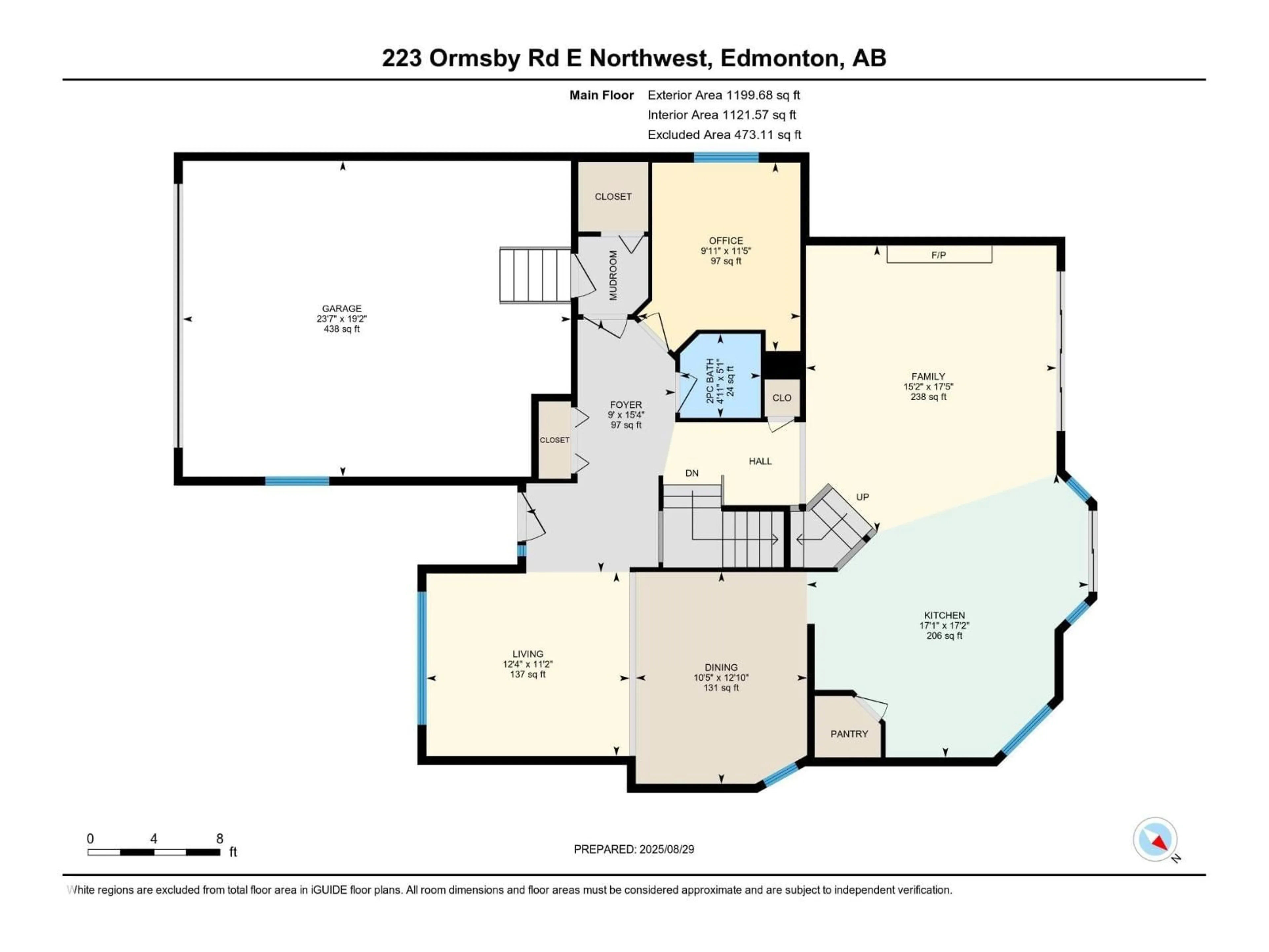 Floor plan for 223 ORMSBY ROAD, Edmonton Alberta T5T5X5