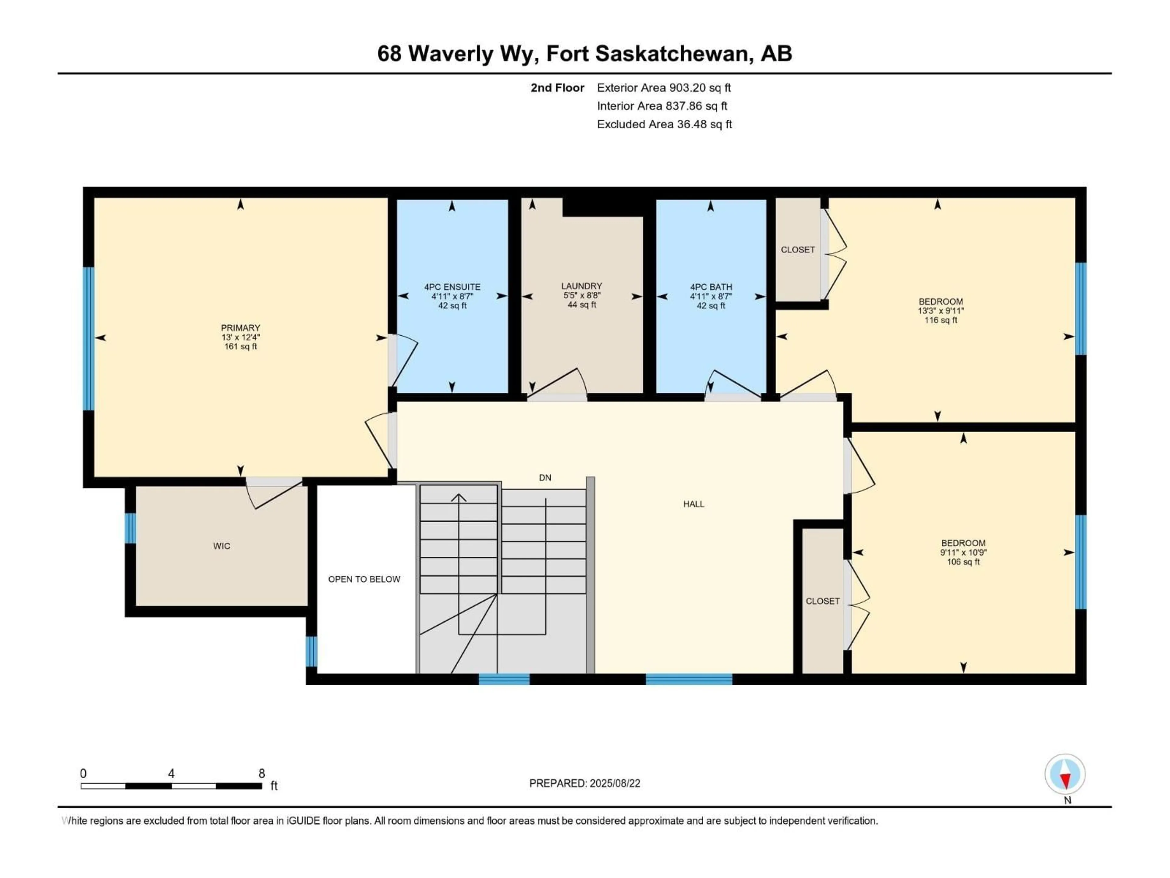 Floor plan for 68 WAVERLY WAY, Fort Saskatchewan Alberta T8L3L7
