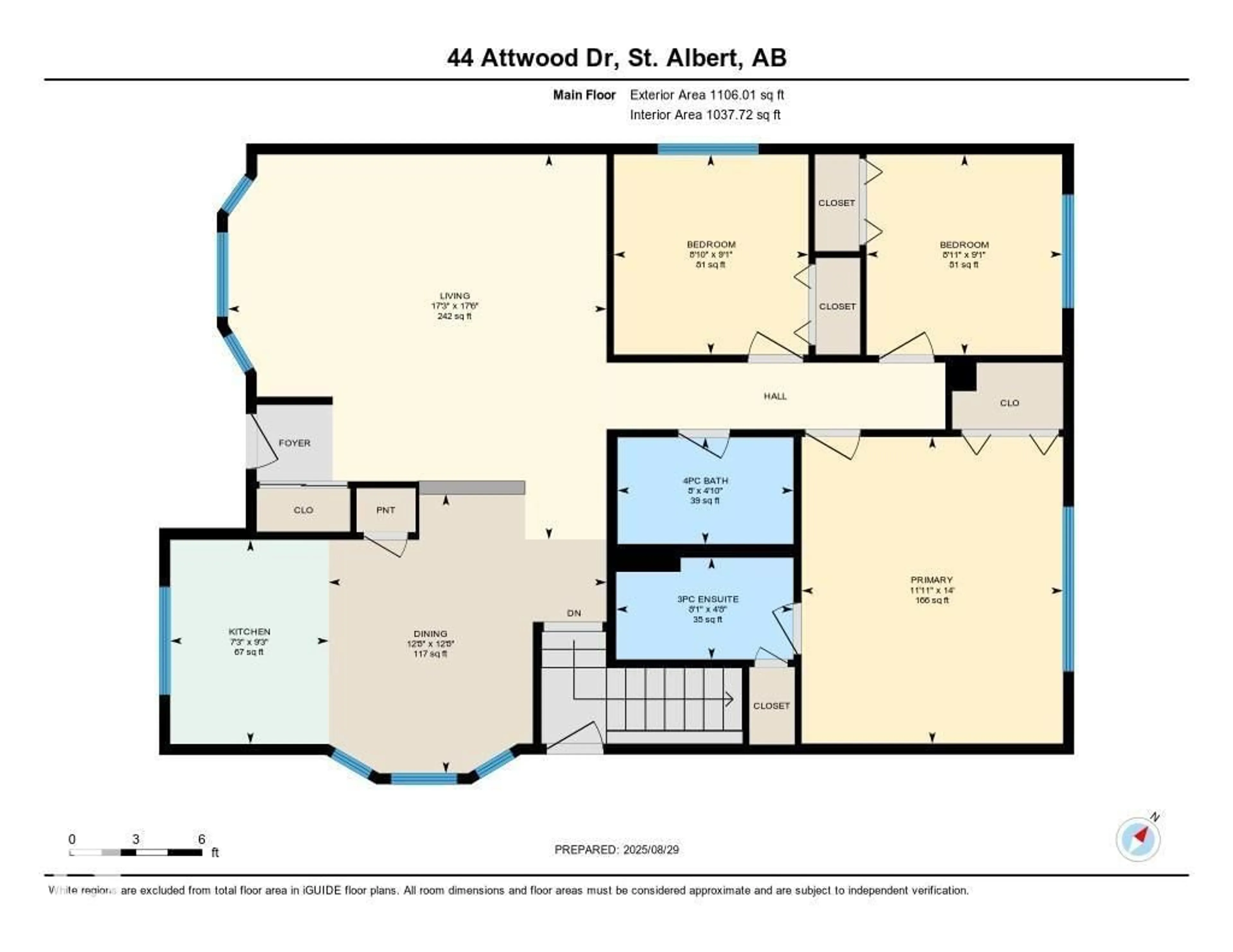Floor plan for 44 ATTWOOD DR, St. Albert Alberta T8N3A6