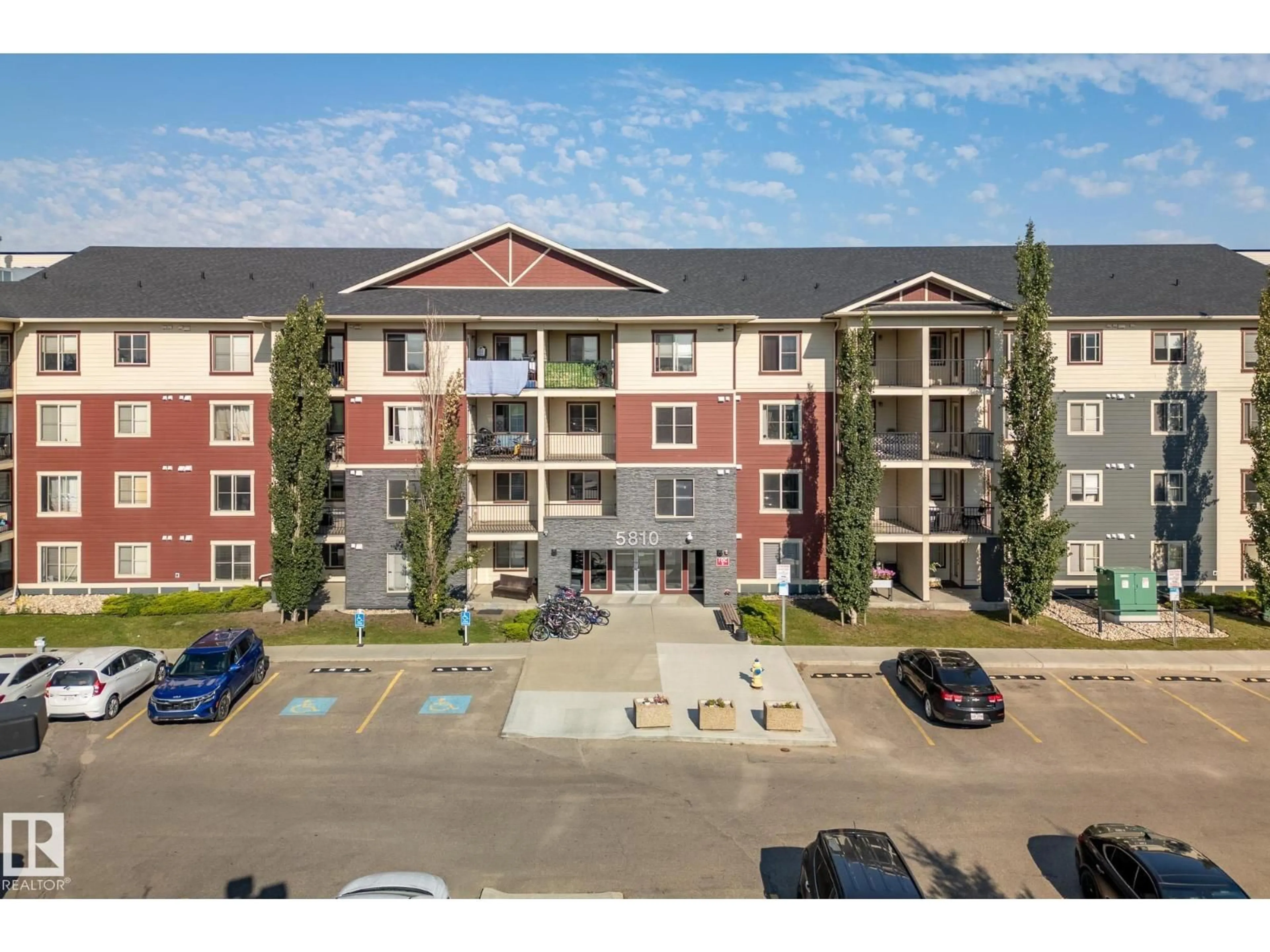 A pic from outside/outdoor area/front of a property/back of a property/a pic from drone, unknown for 204 - 5810 MULLEN PL, Edmonton Alberta T6R0W3