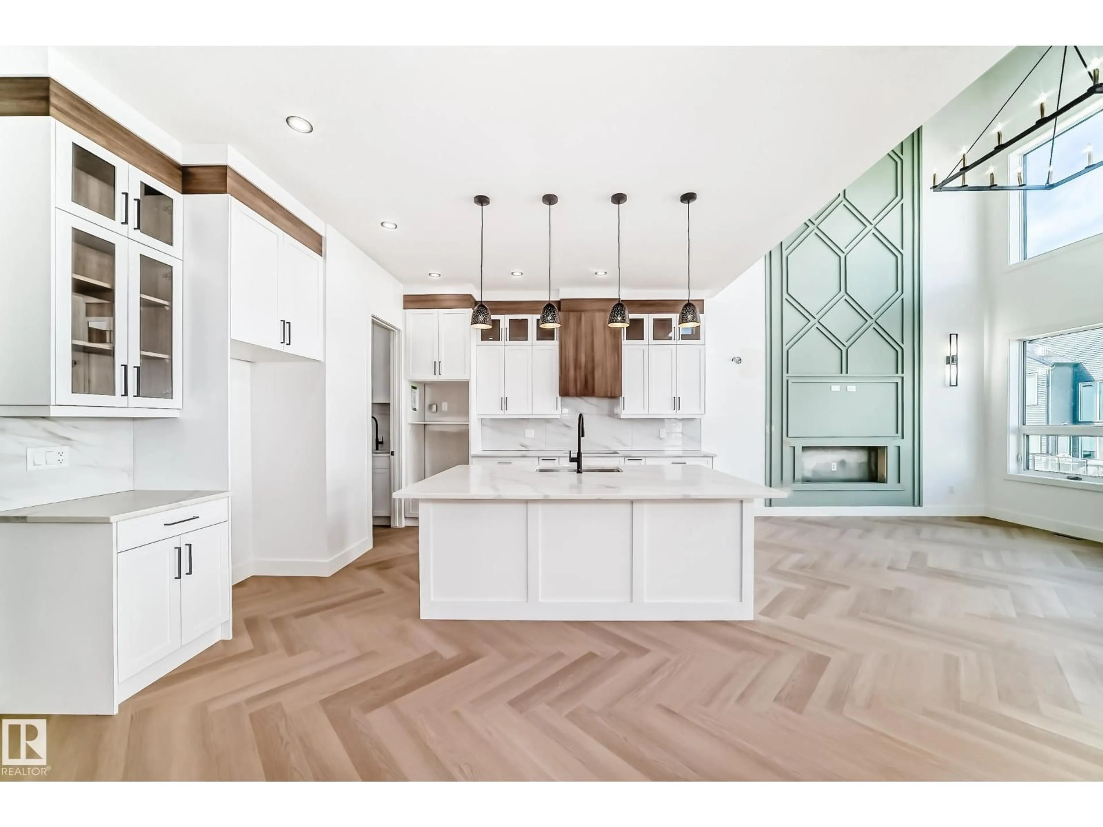 Open concept kitchen, unknown for SW - 7222 KIVIAQ LI, Edmonton Alberta T6W5R3