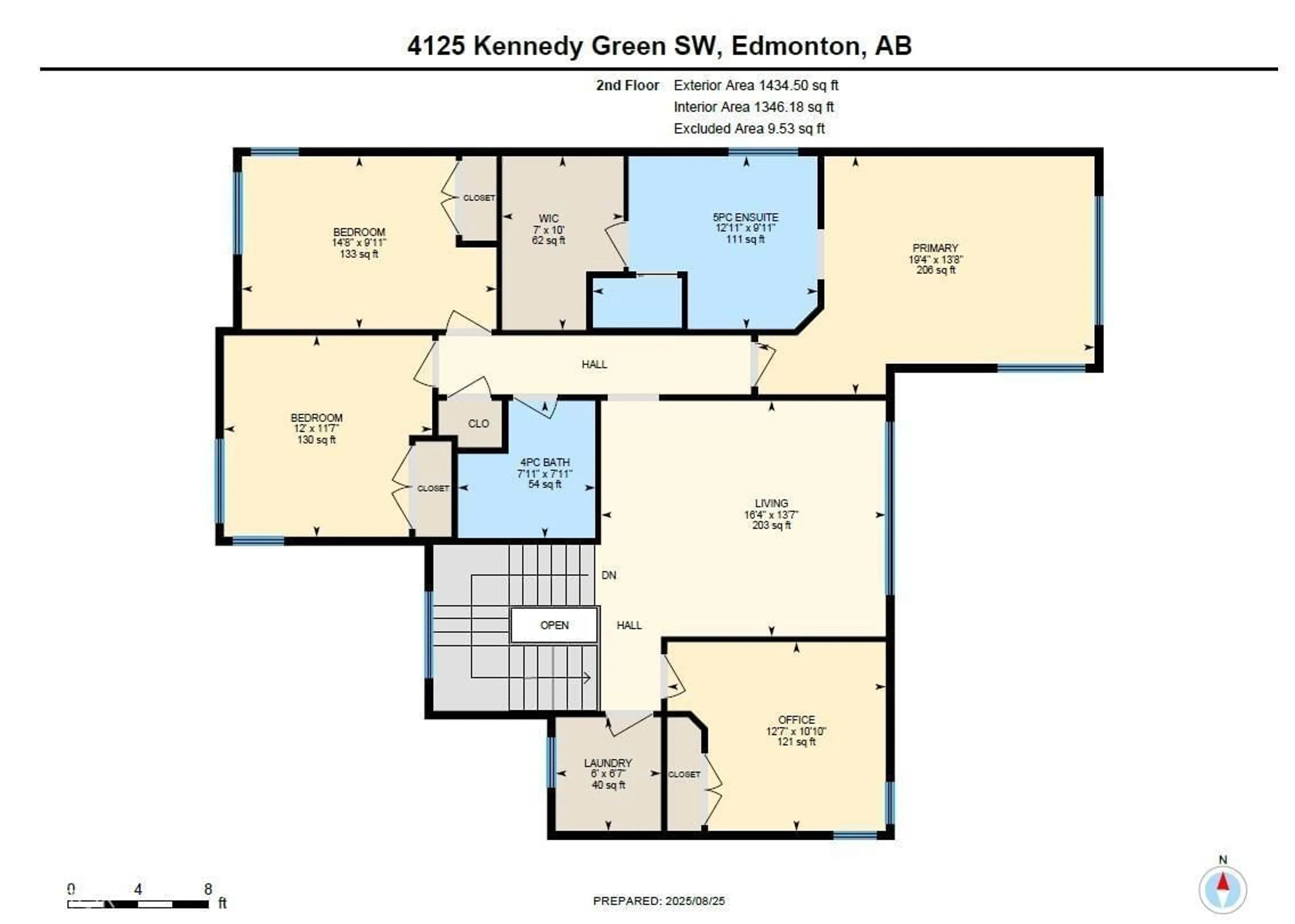 Floor plan for 4125 KENNEDY GREEN, Edmonton Alberta T6W3B1