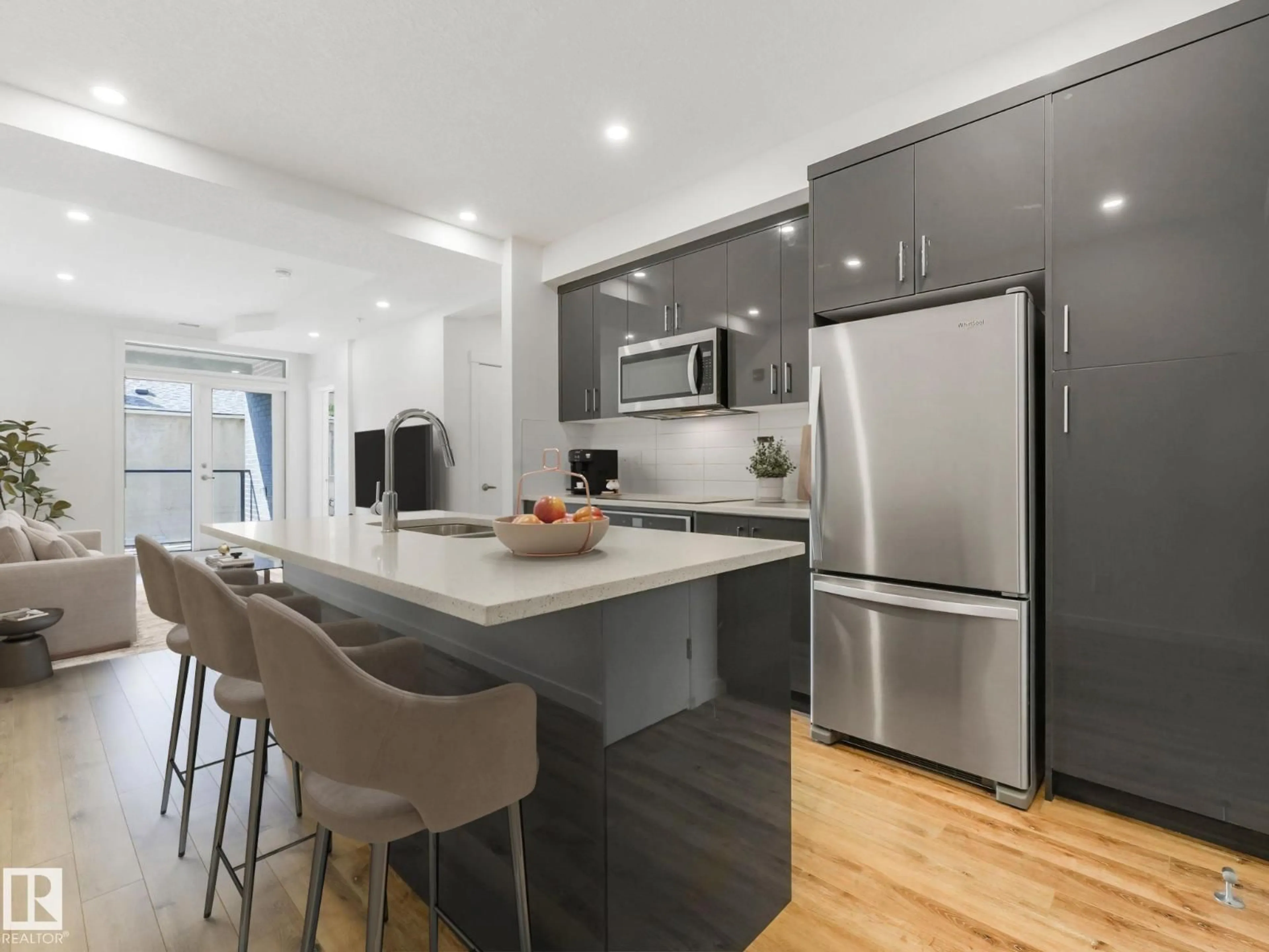 Open concept kitchen, unknown for #214 - 11503 76 AV, Edmonton Alberta T6G0K6