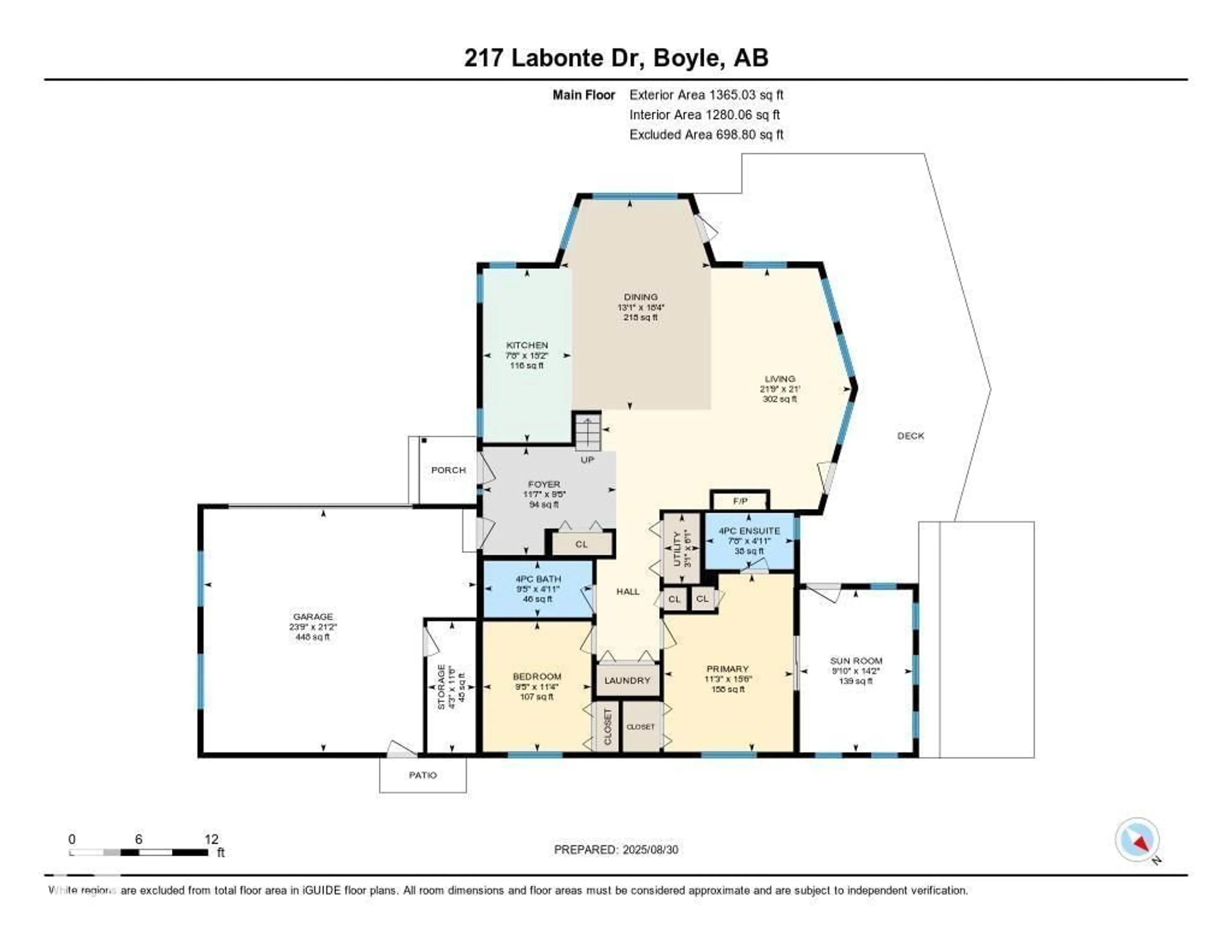 Floor plan for 217 LABONTE DRIVE, Rural Athabasca County Alberta T0A0M0