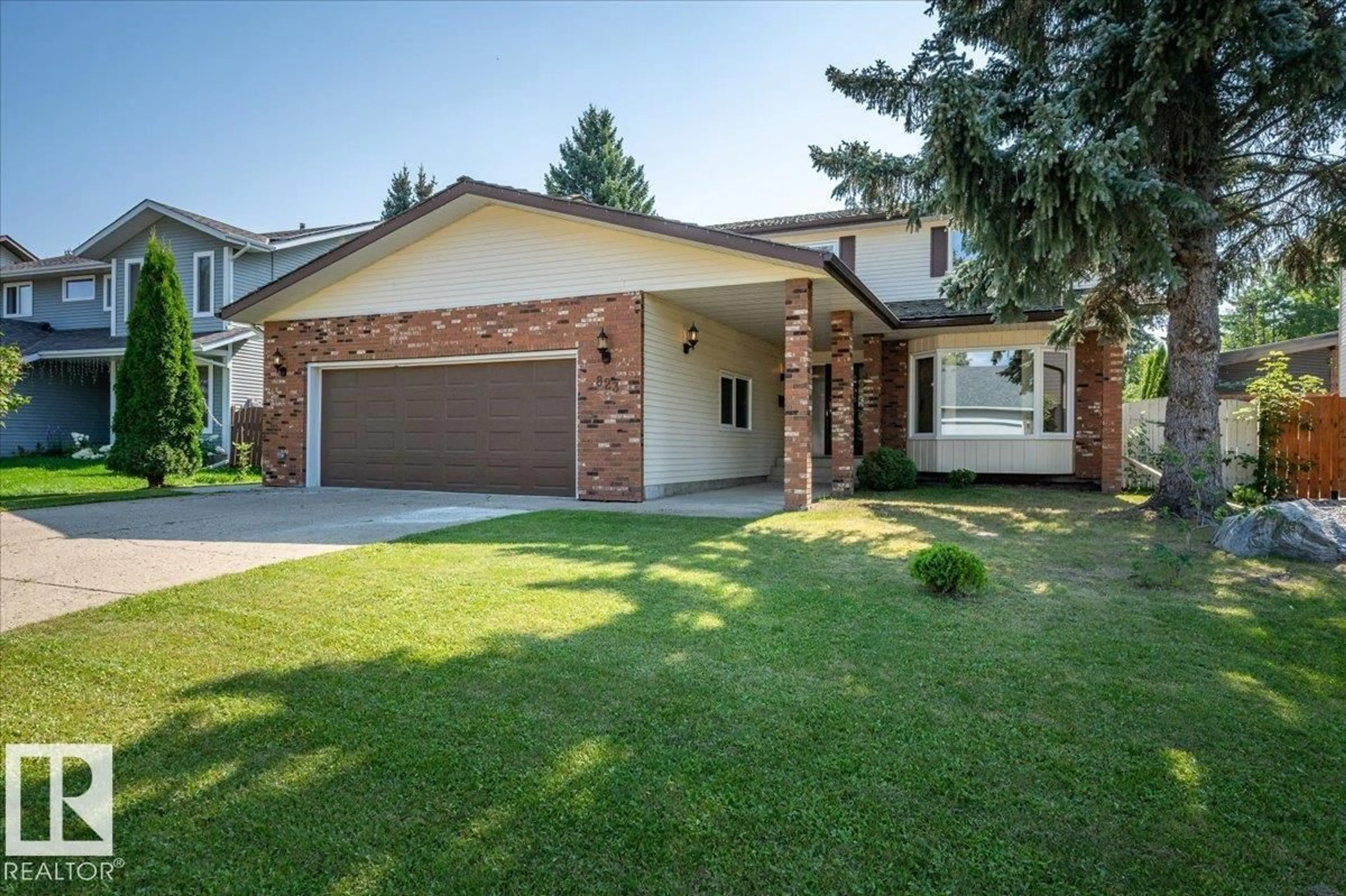 Home with brick exterior material, street for 823 RICHARDS CR, Edmonton Alberta T6R1B4