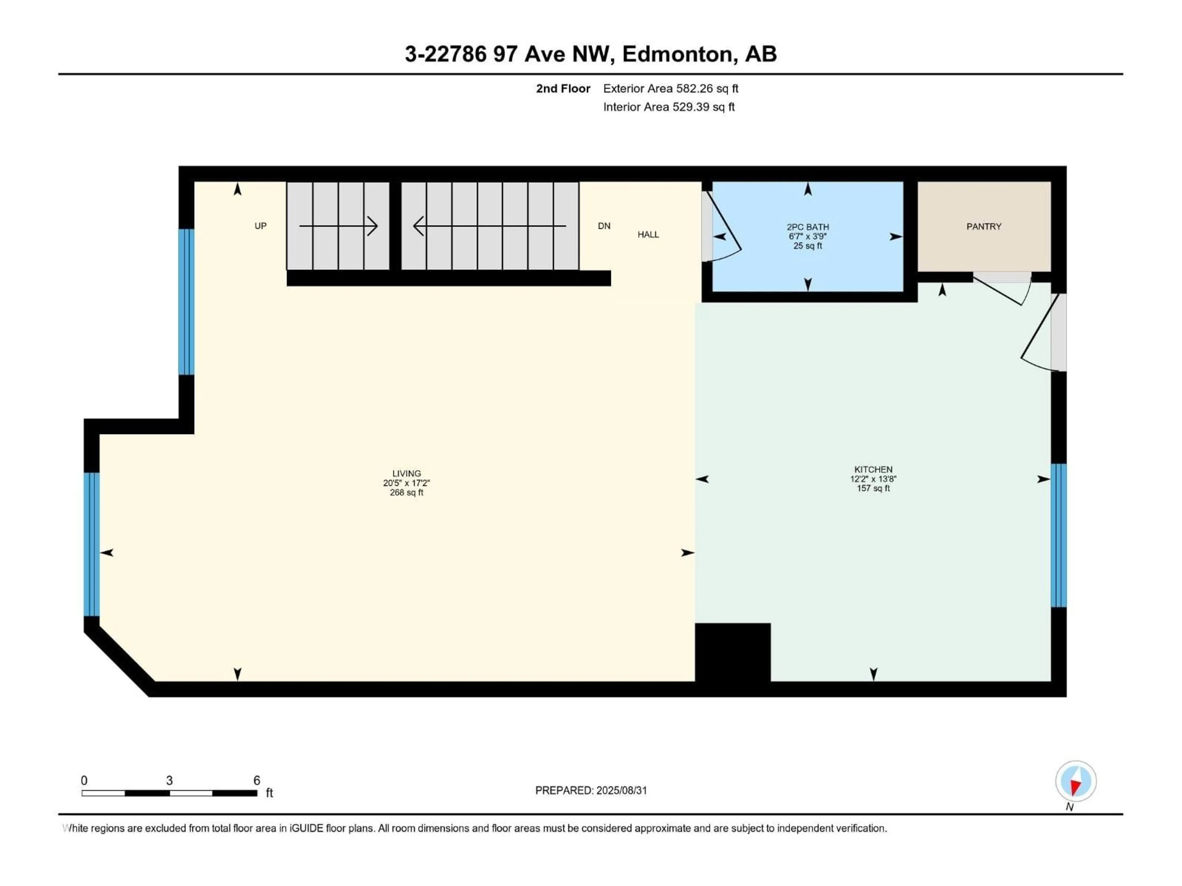 Floor plan for #3 - 22786 97 AV, Edmonton Alberta T5T7S6